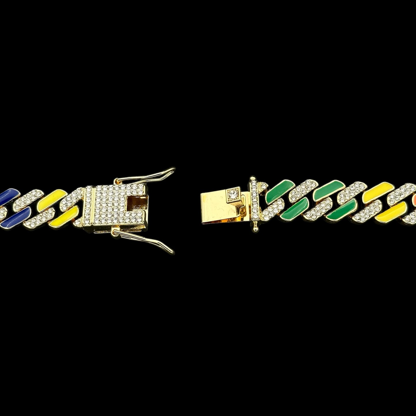 Brățară Cuban Rainbow Gold