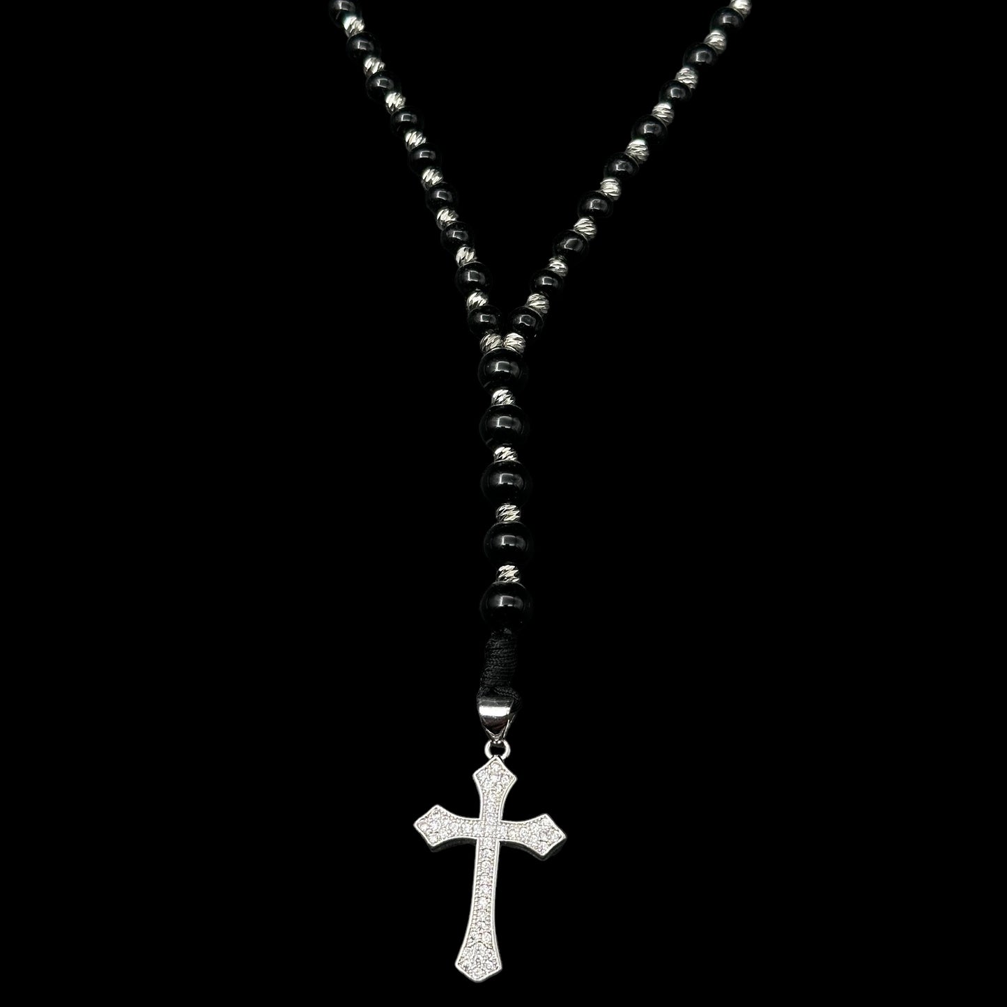 Colier Rosary 3MM Silver