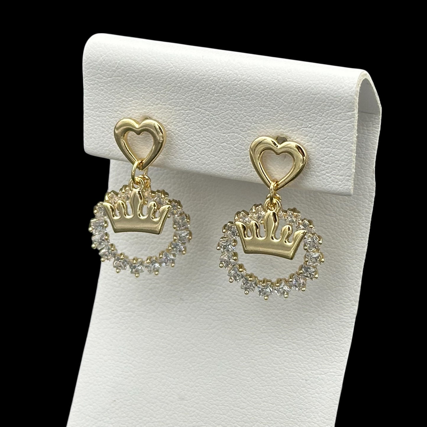 Cercei Princess Placați cu Aur 18K