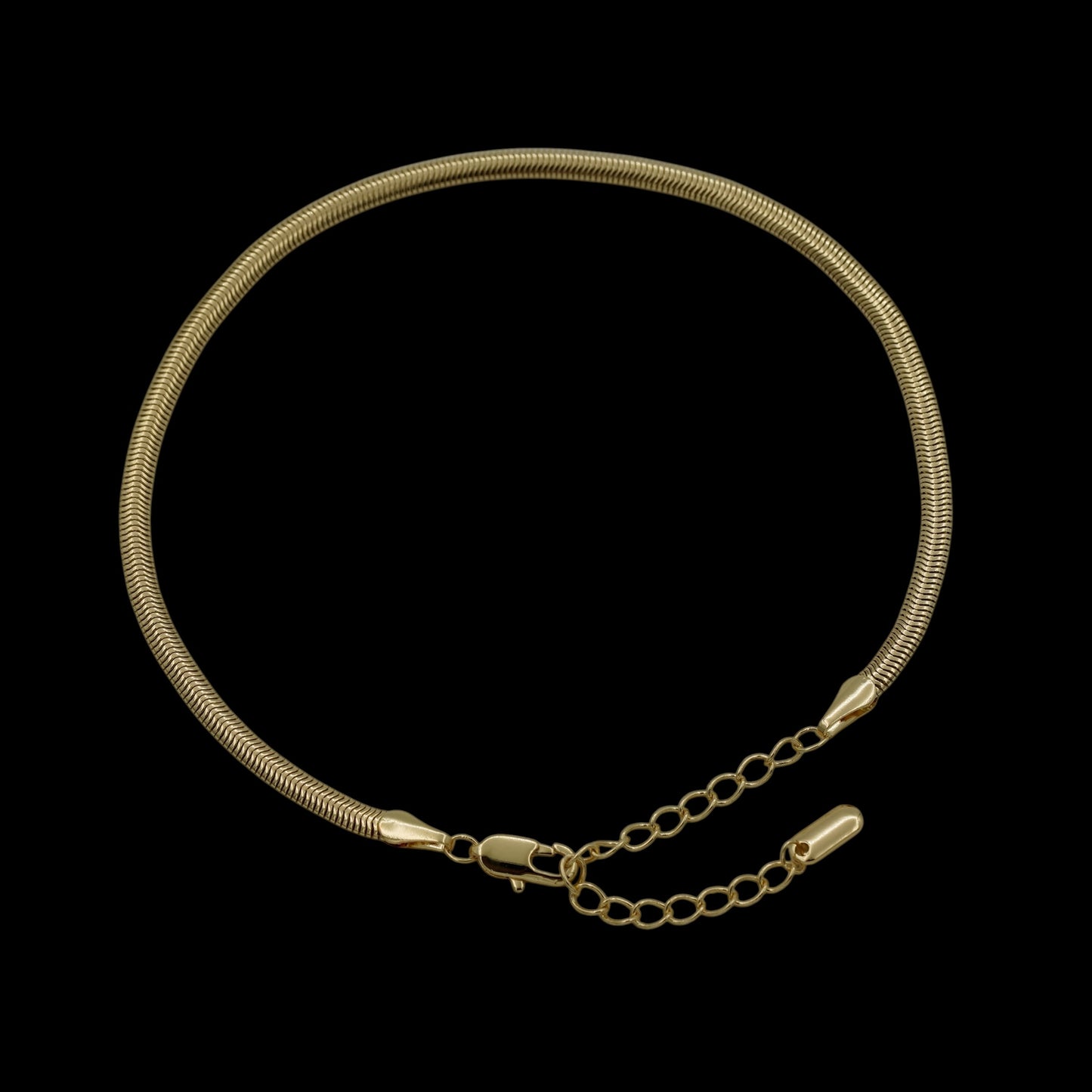 Bratara de picior Snake Placata cu Aur 18K