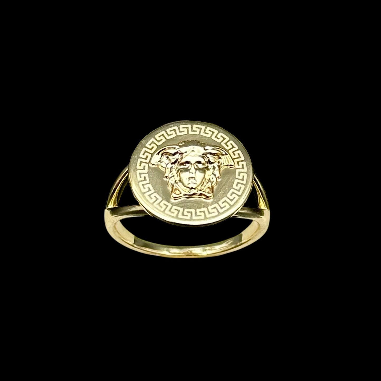 Inel Medusa Placat cu Aur 18K