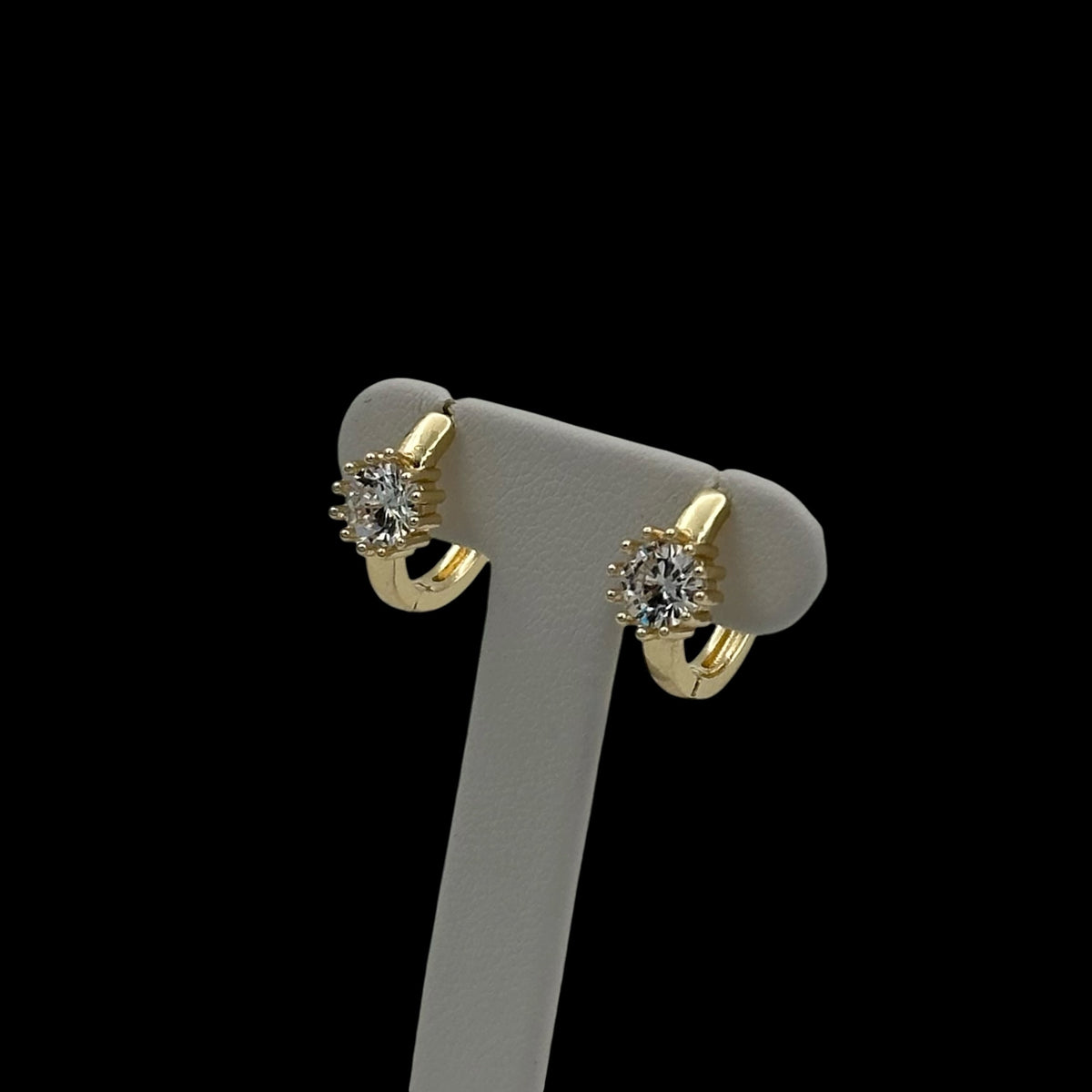 Cercei Mini Spark Placati cu Aur 18K