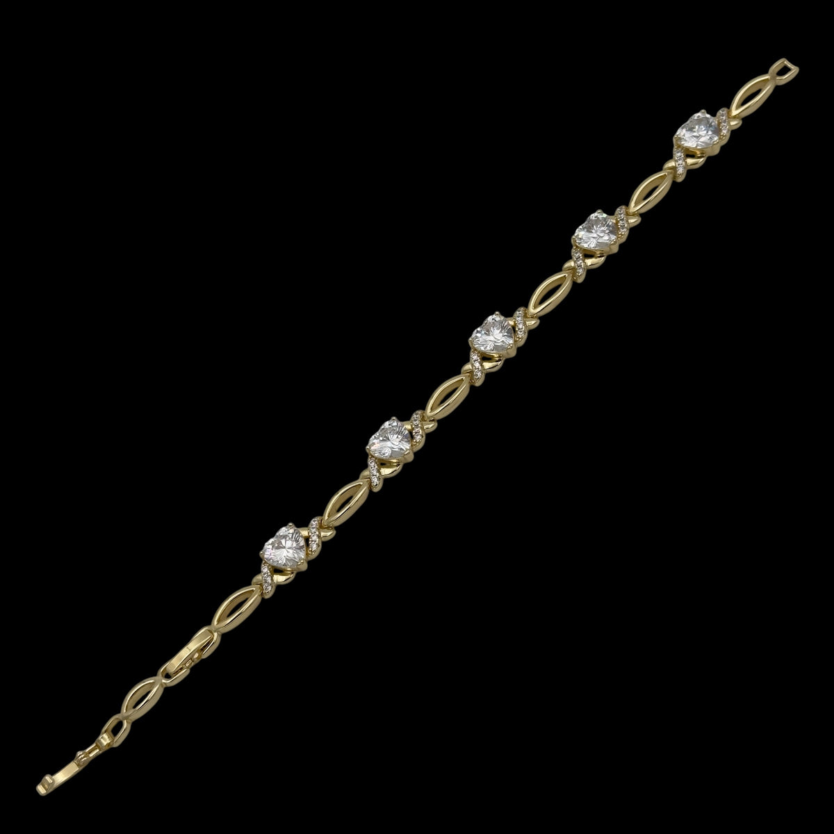 Bratara Mon Amour Placata cu Aur 18K