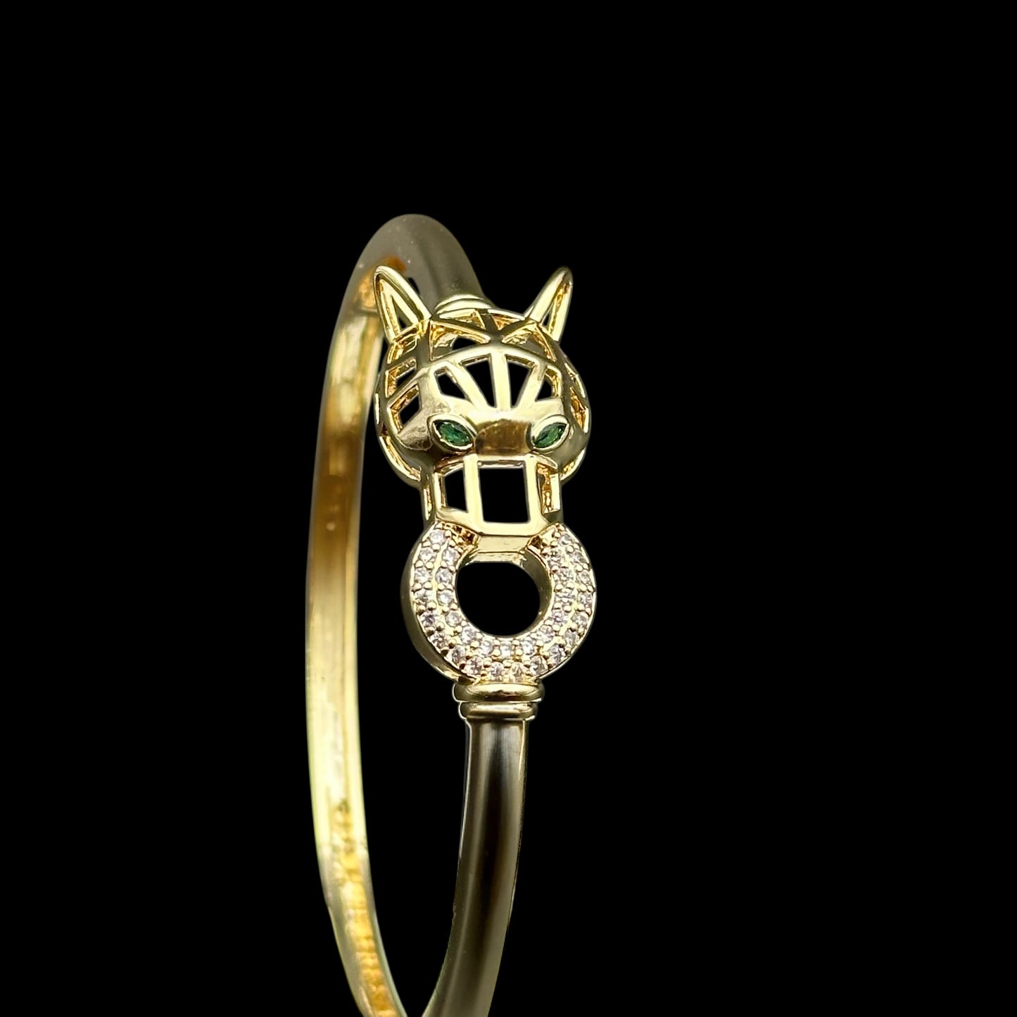 Brățară Fixă Panthera Placată cu Aur 18K