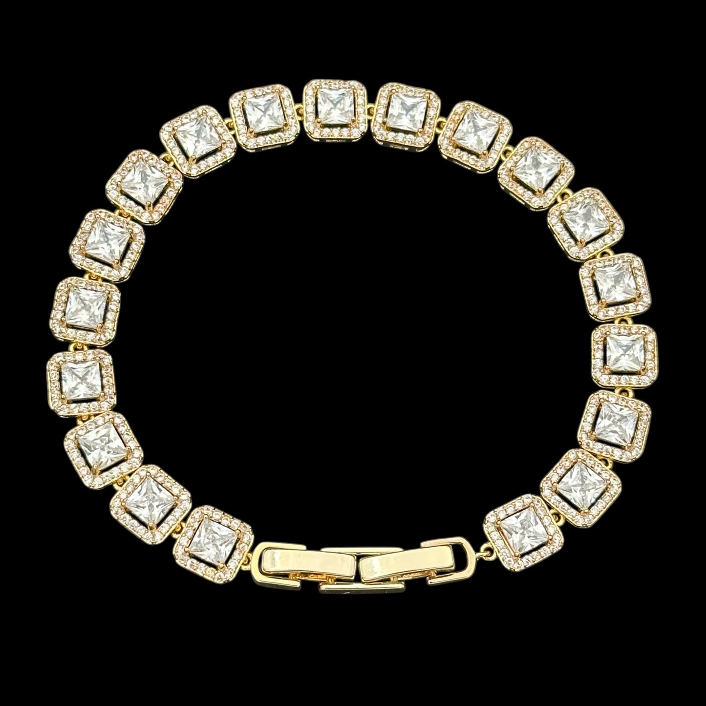 Brățară Tennis Diamonds Placată cu Aur 18K