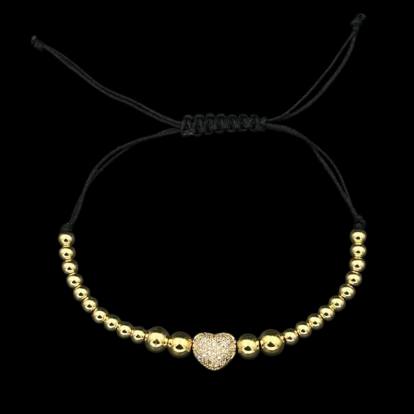 Brățară reglabilă Heart Gold