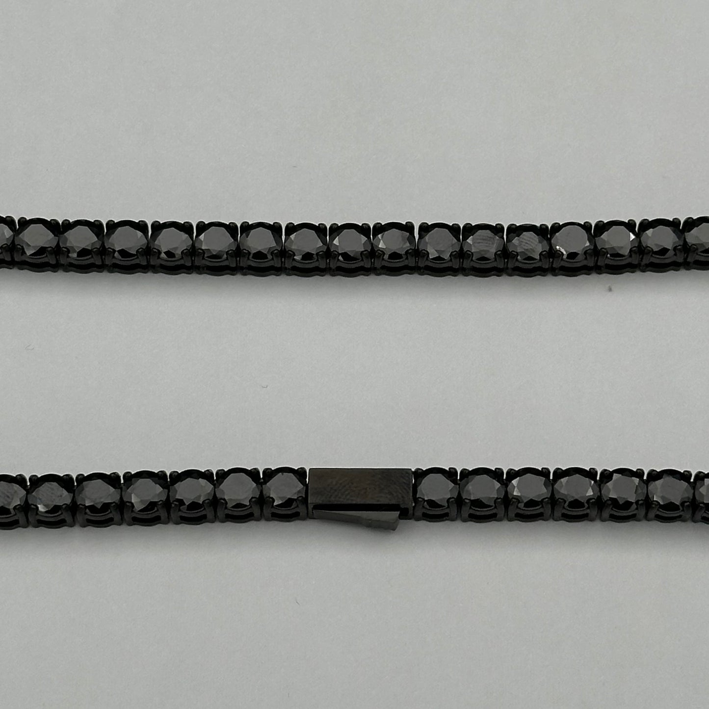 Colier Tennis 5mm Full Black INOX