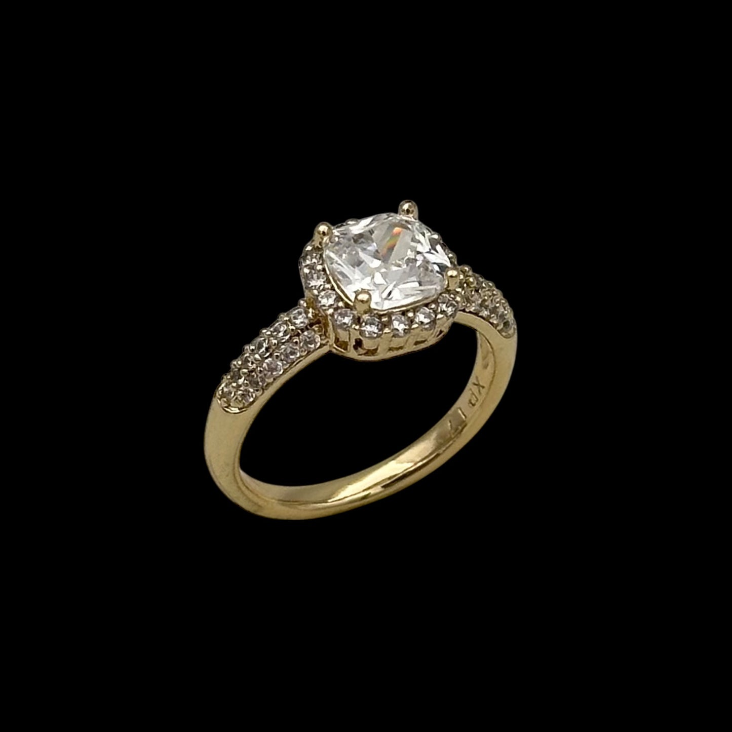 Inel Diamond Placat cu Aur 18K