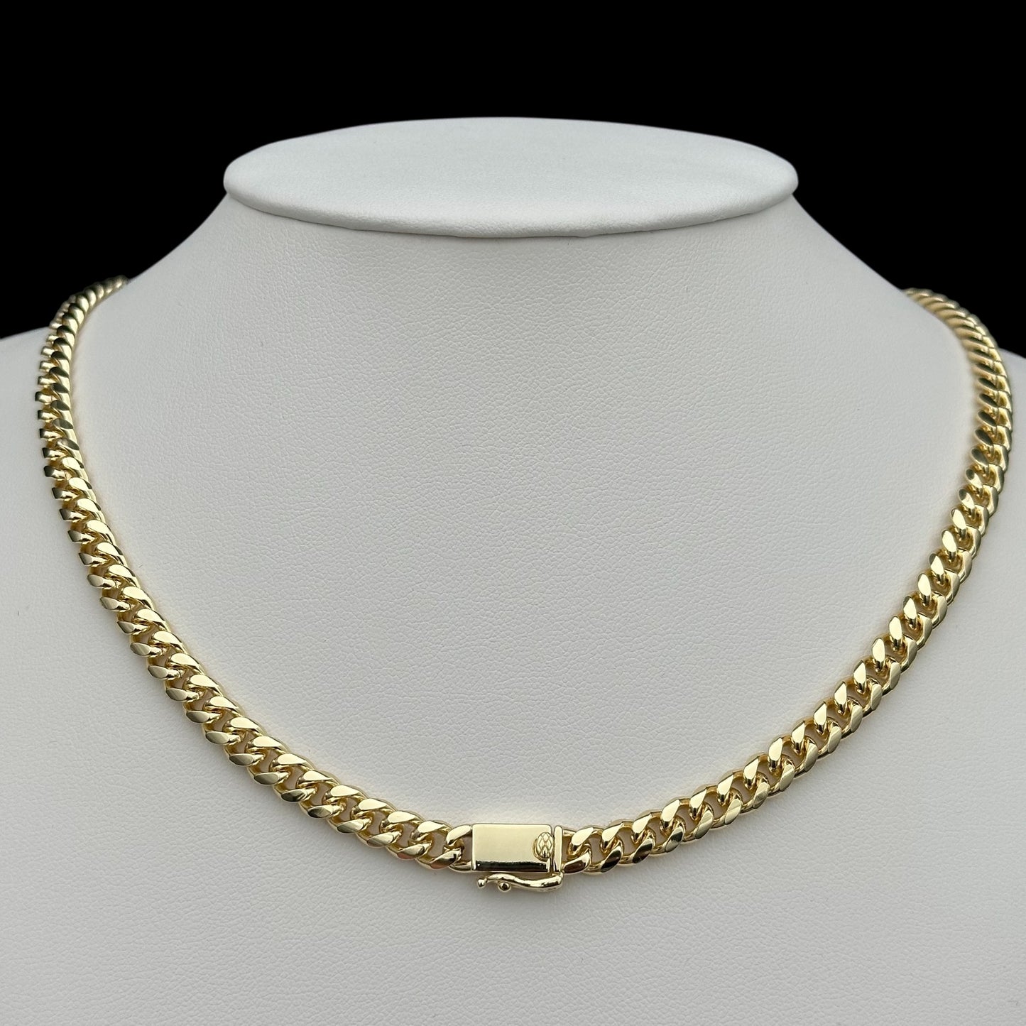 Colier Cuban 6mm Placat cu Aur 18K