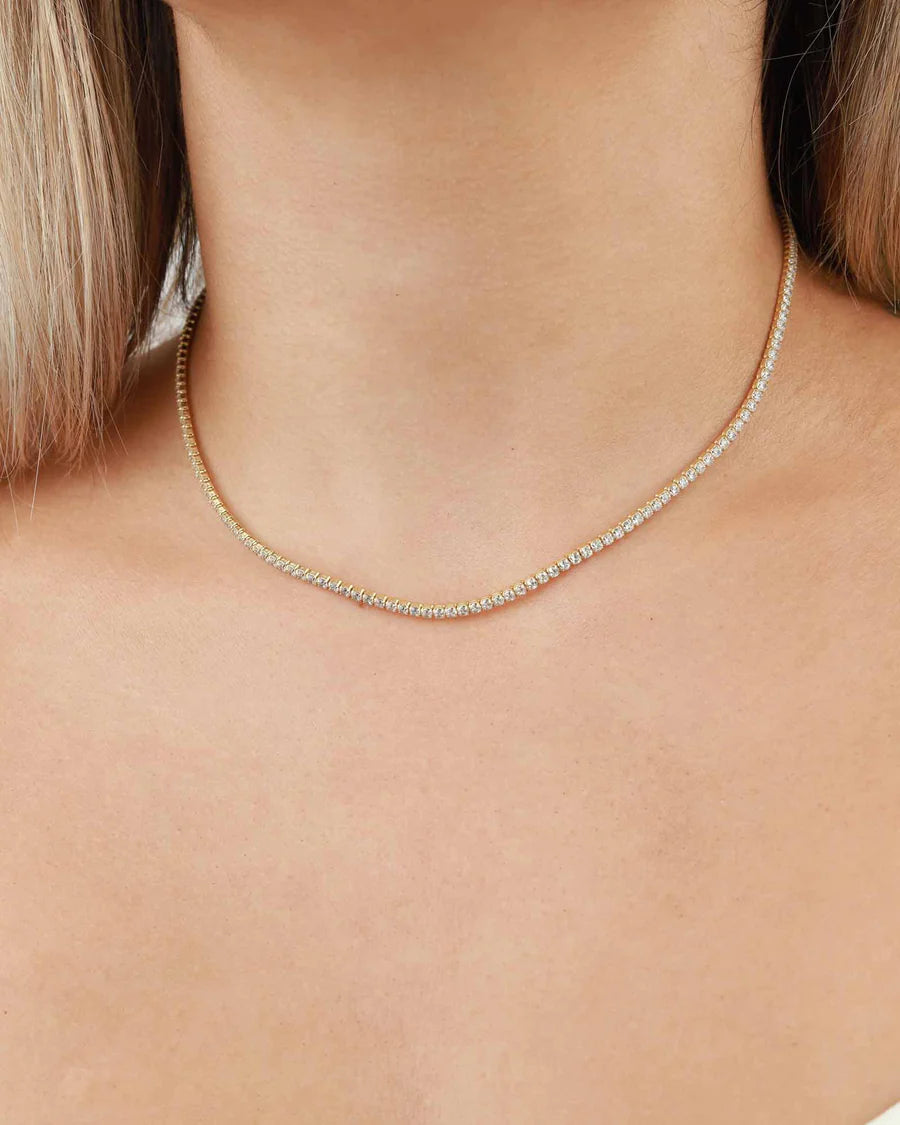 Colier Tennis 2mm, Gold