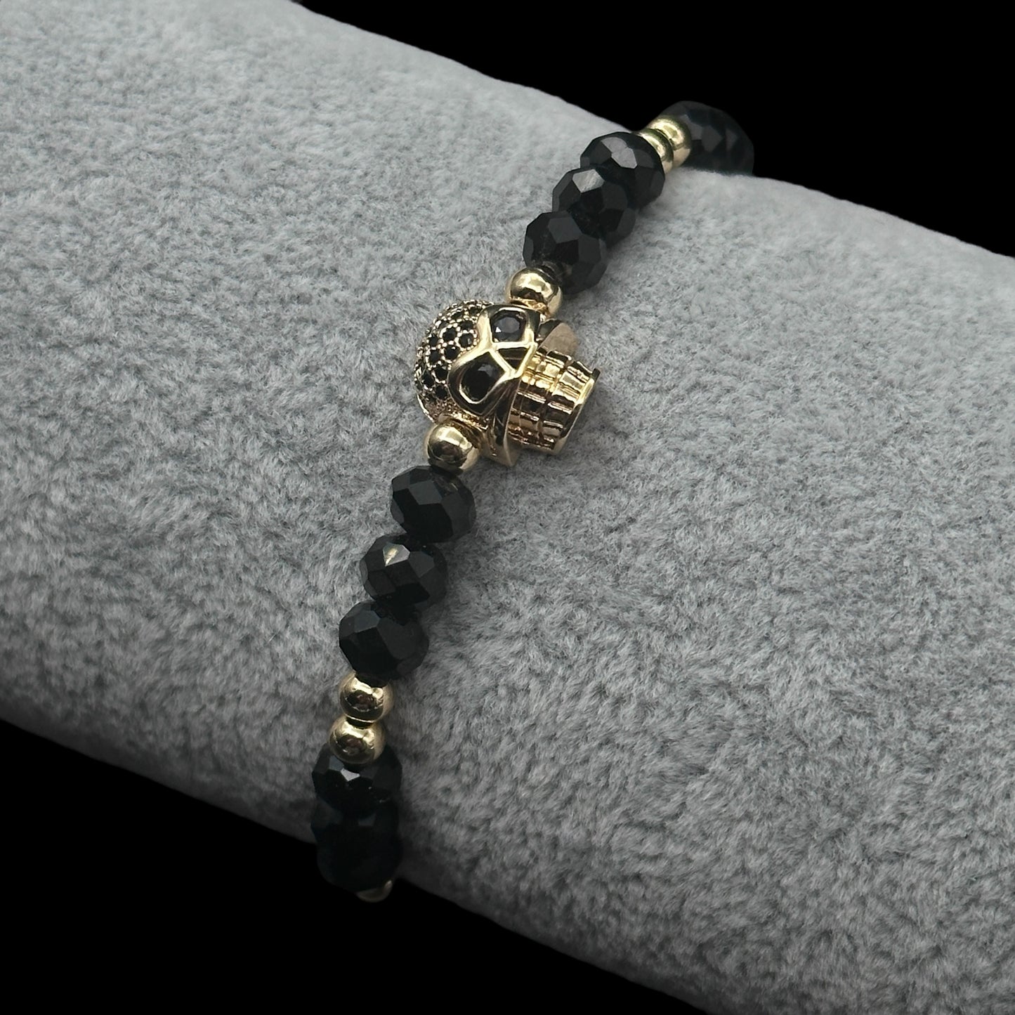 Brățară reglabilă Skull Black