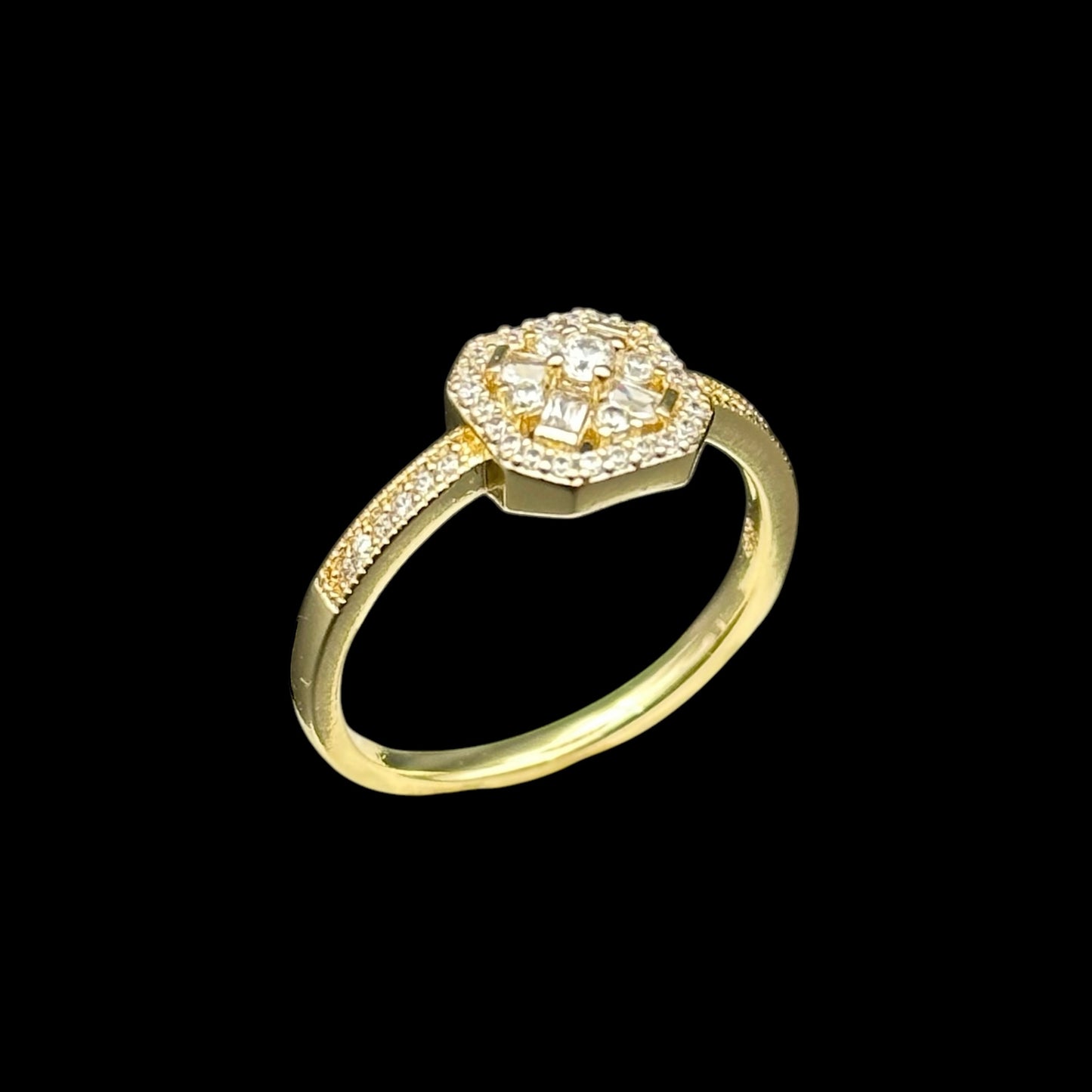 Inel Vintage Placat cu Aur 18K
