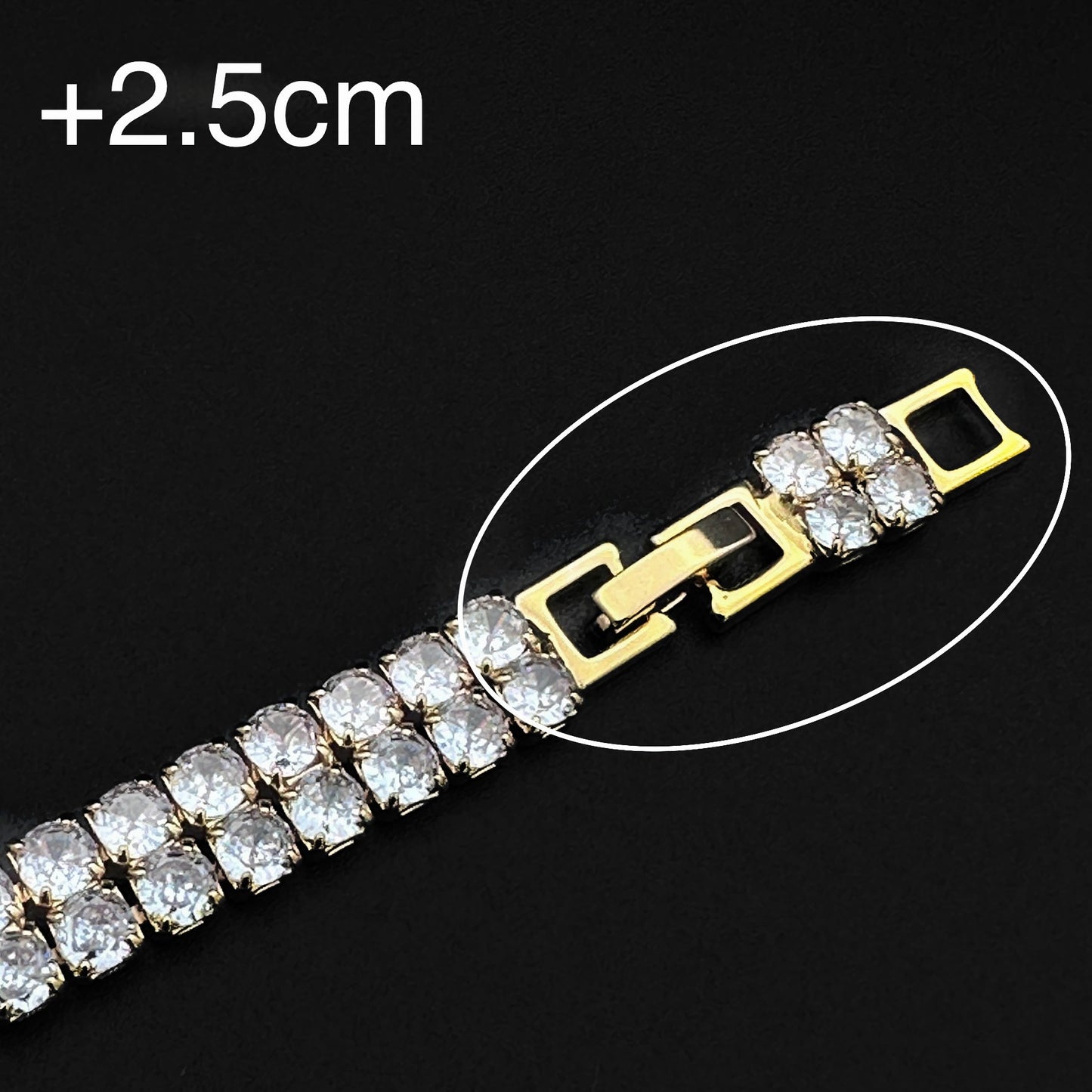 Brățară Tennis Double Gold