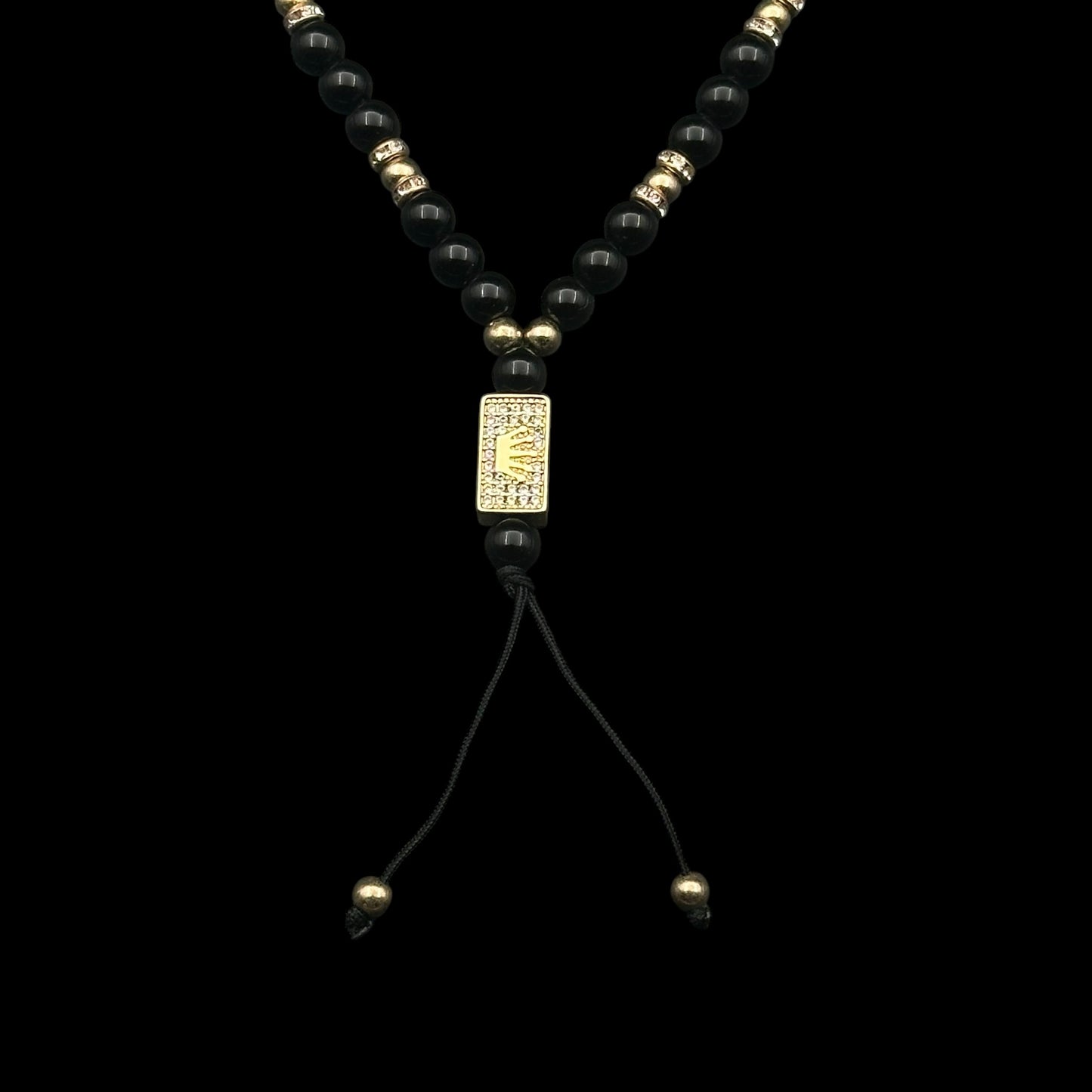 Colier Rosary Royal Black