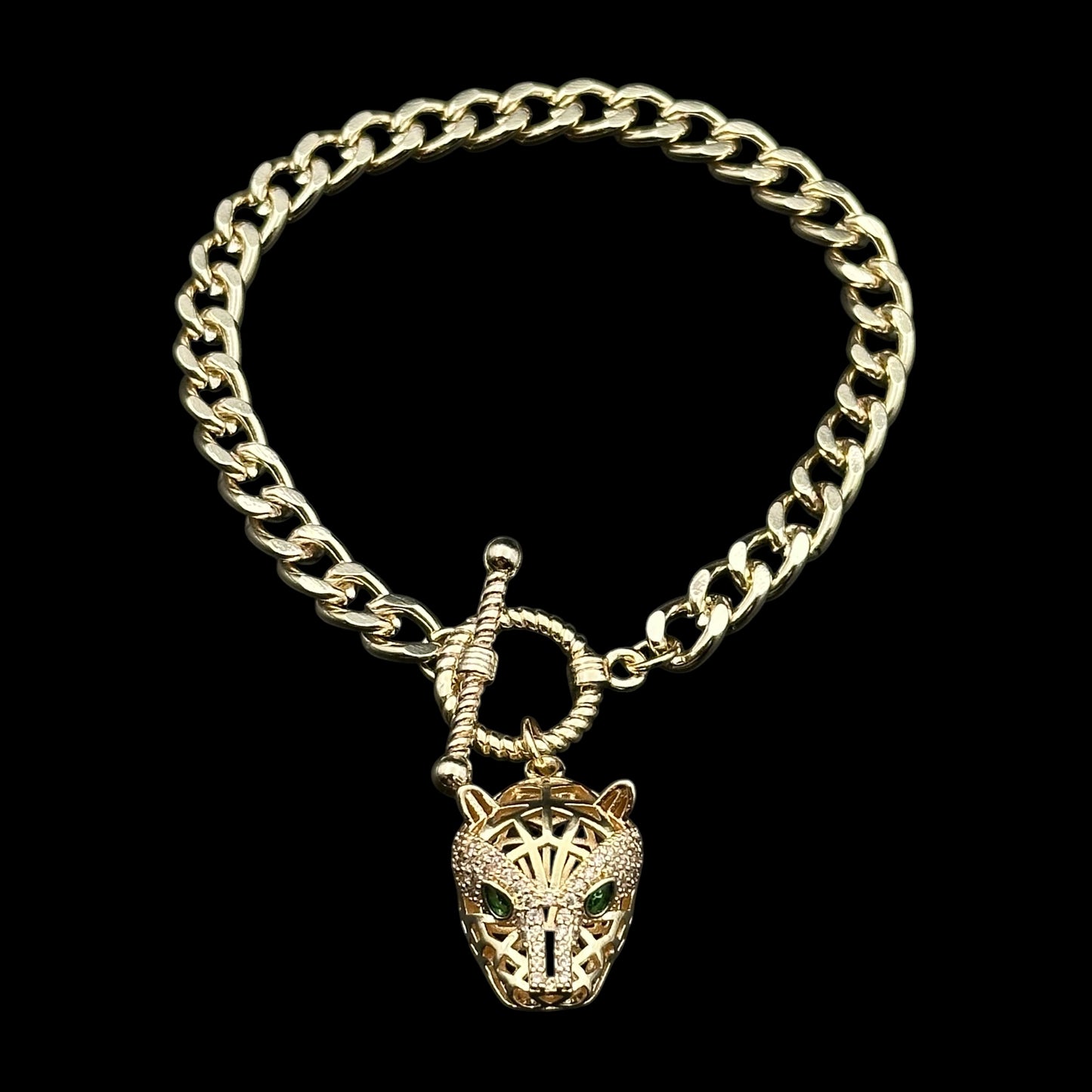 Brățară Panthera Placată cu Aur 18K