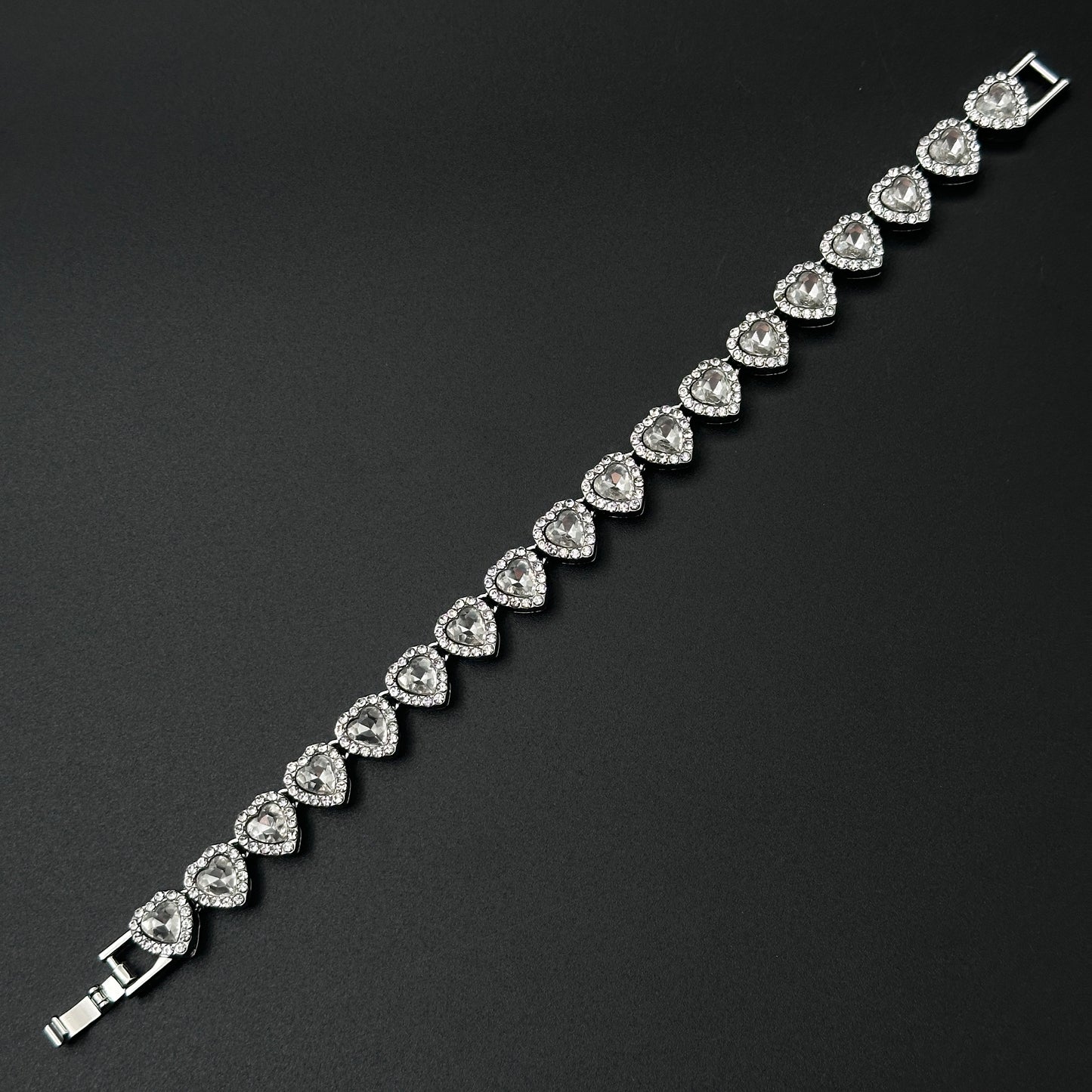 Brățară Tennis Loving Hearts Silver