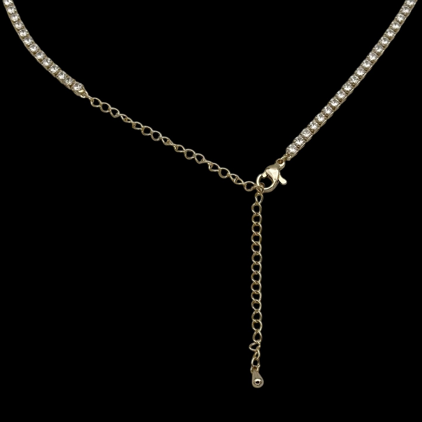 Colier Tennis Heart Placat cu Aur 18K