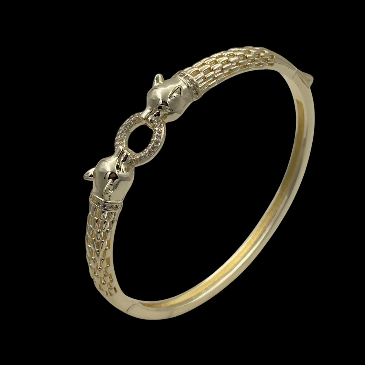 Bratara Fixa Jaguar Placata cu Aur 18K