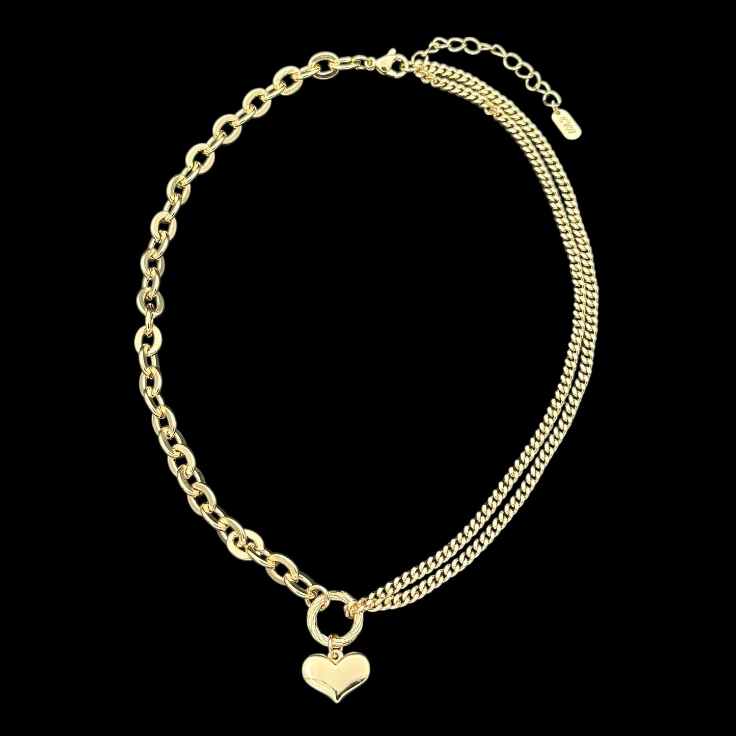 Colier Heart Placat cu Aur 18K