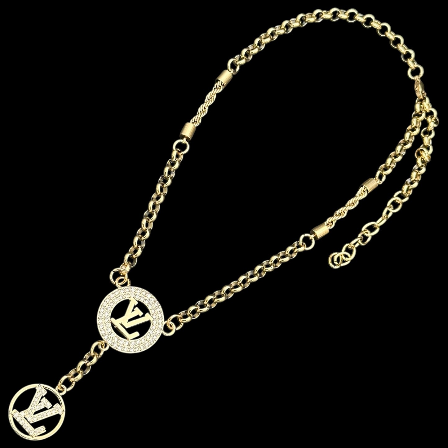 Colier LV Placat cu Aur 18K