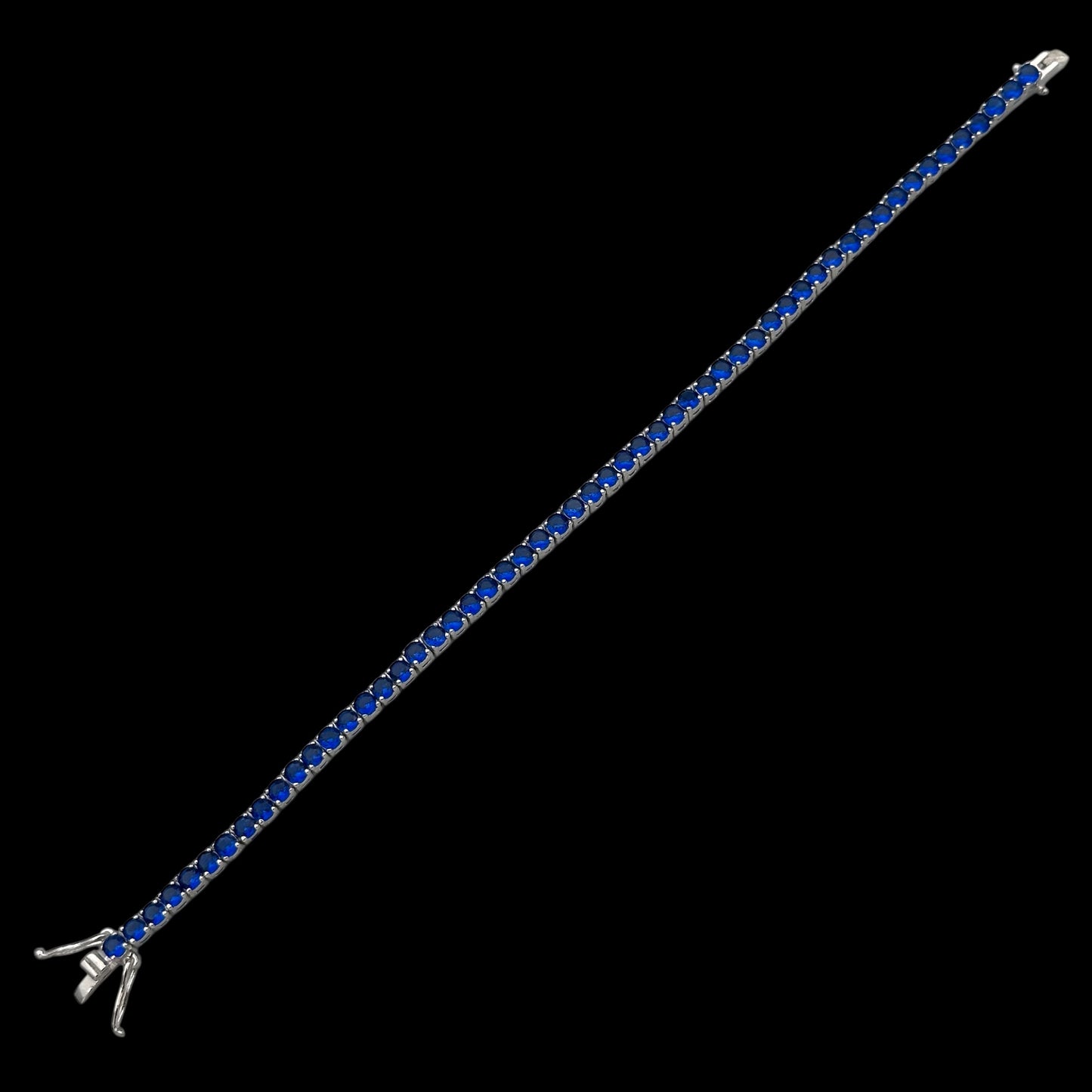 Bratara Tennis Blue Argint