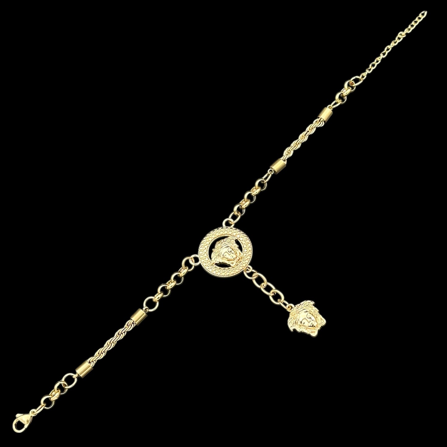 Brățară mână & picior Medusa Placată cu Aur 18K