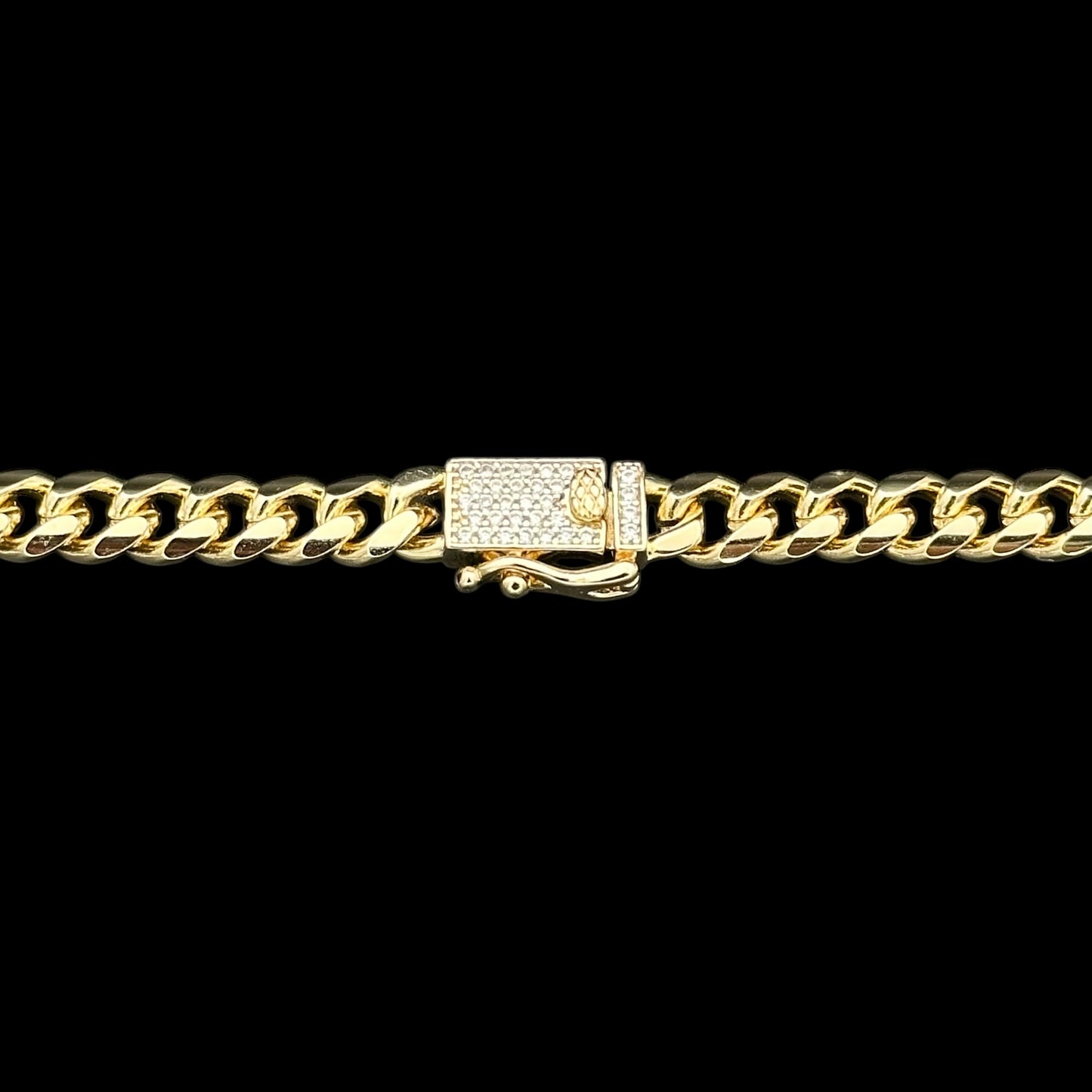 Colier Cuban 6mm Placat cu Aur 18K