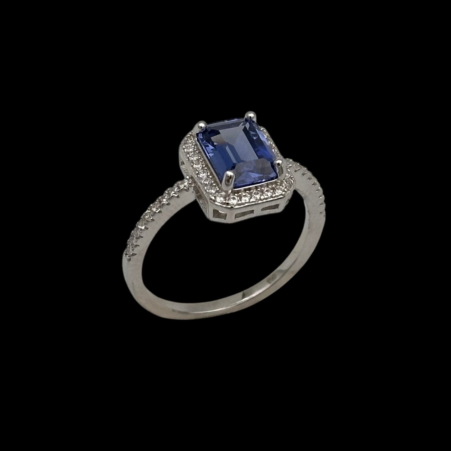 Inel Diamond Blue Argint