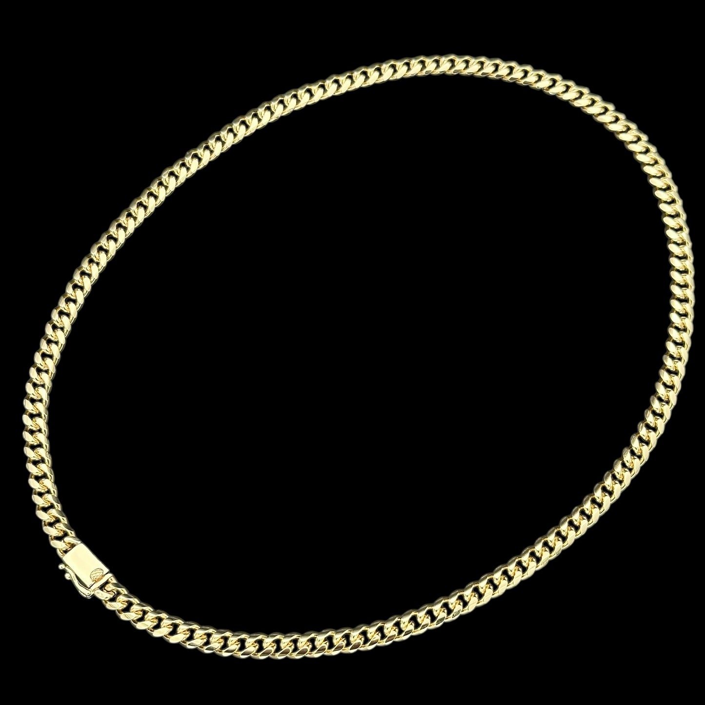 Colier Cuban 6mm Placat cu Aur 18K