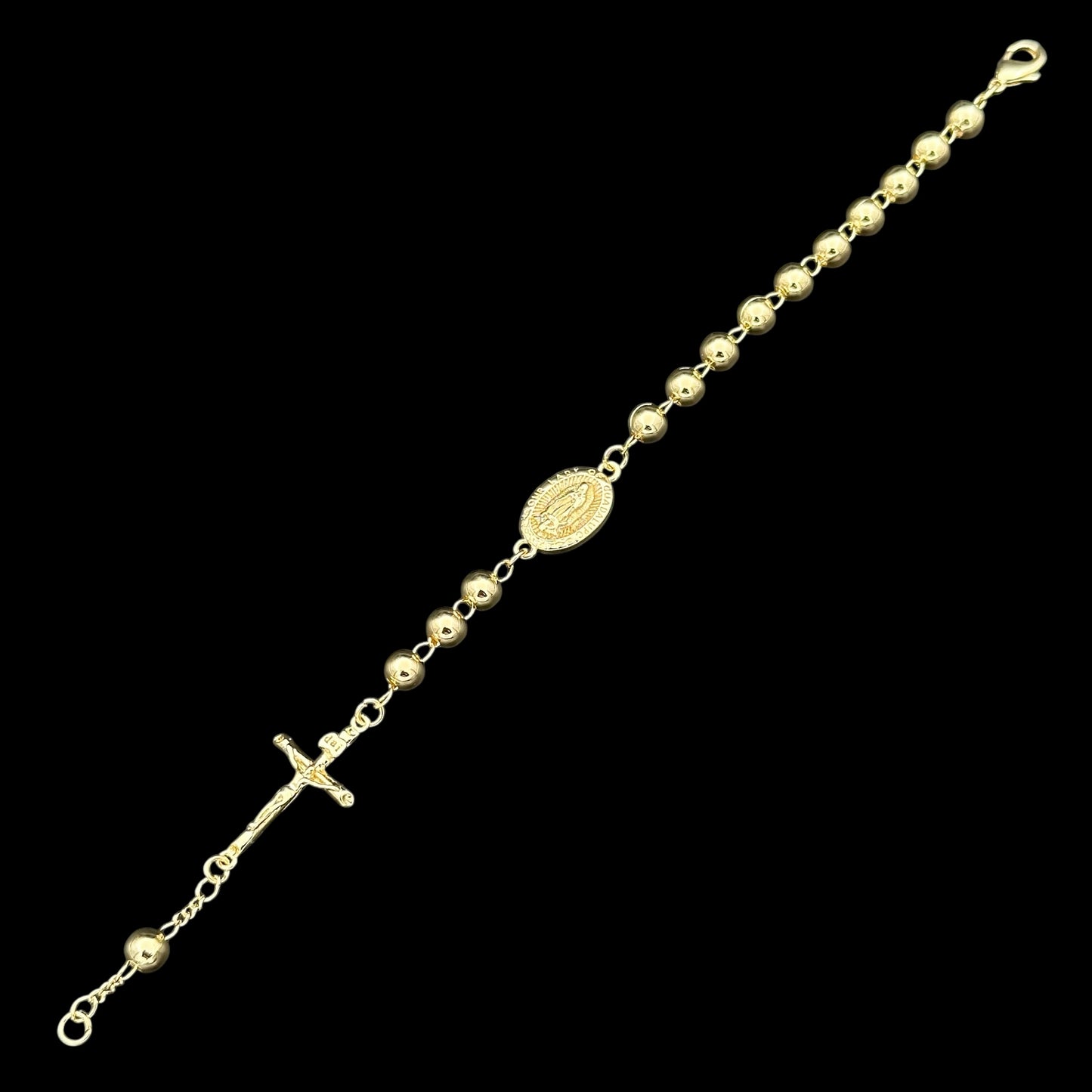 Brățară Rosary Sacred Placată cu Aur 18K