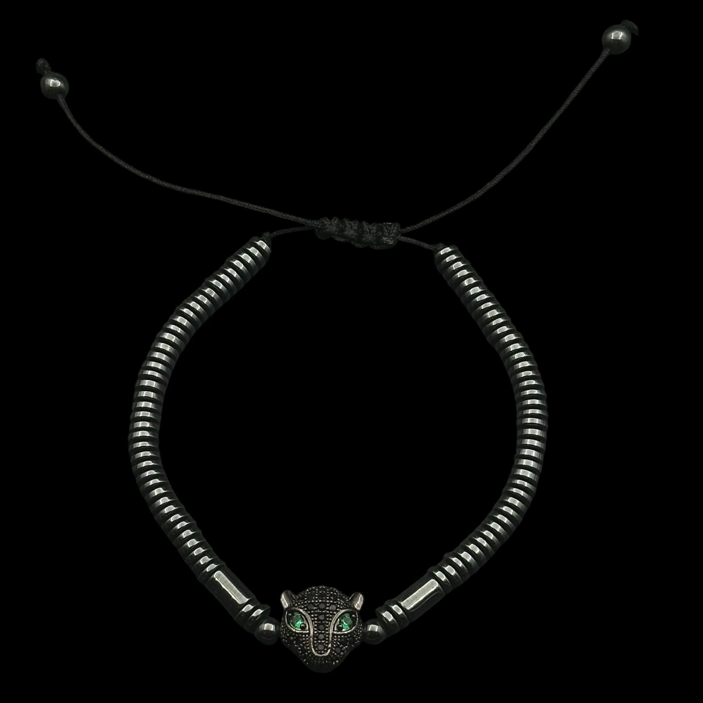 Brățară reglabilă Leopard Black