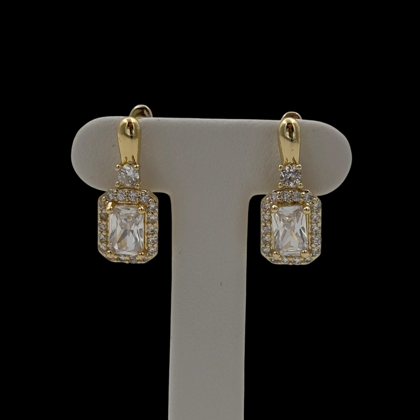 Cercei Diamond Placati cu Aur 18K