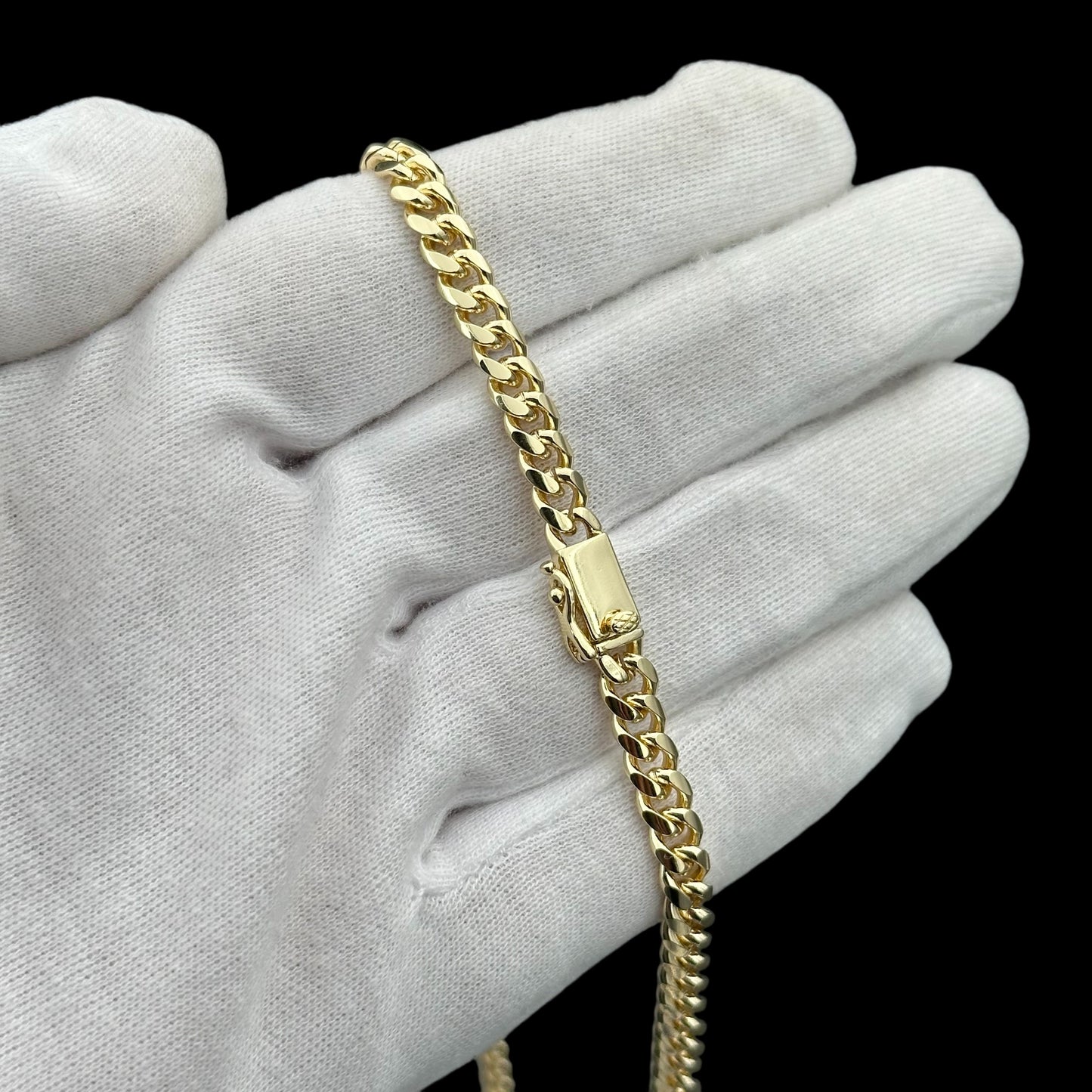 Colier Cuban 6mm Placat cu Aur 18K