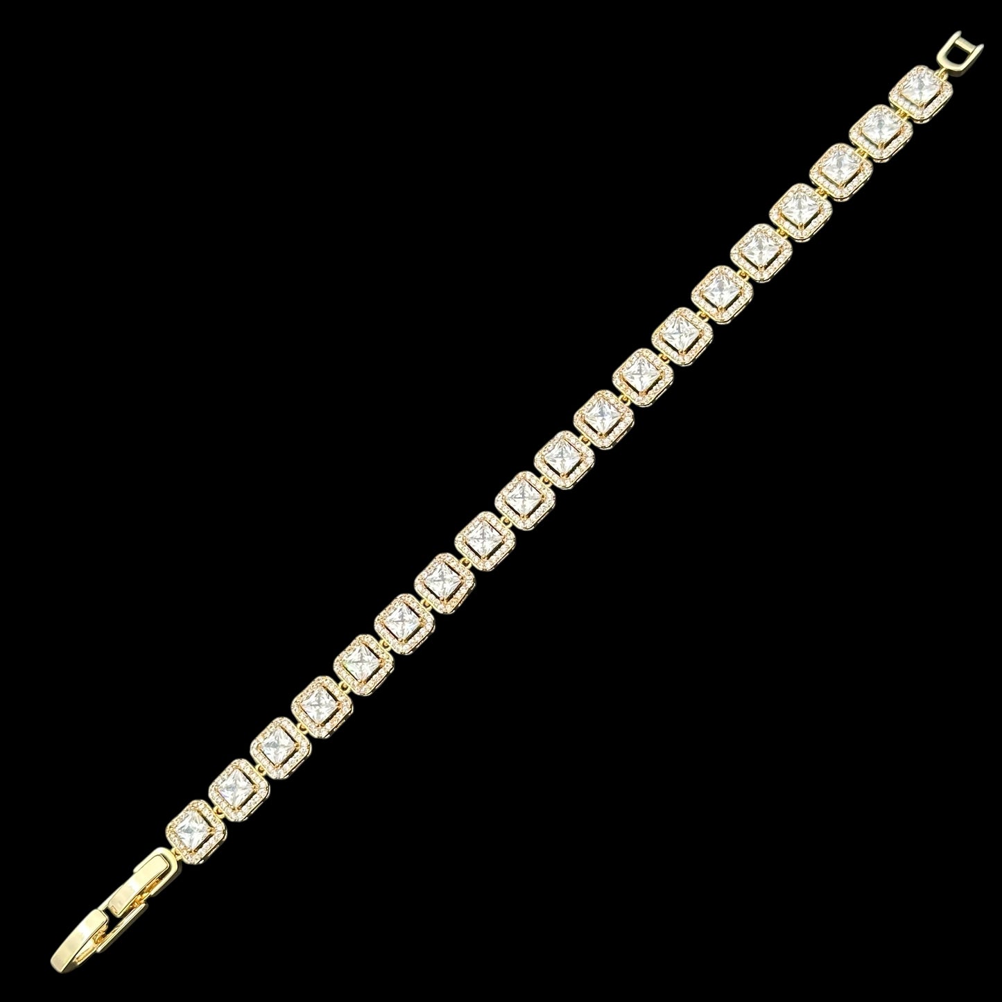Brățară Tennis Diamonds Placată cu Aur 18K