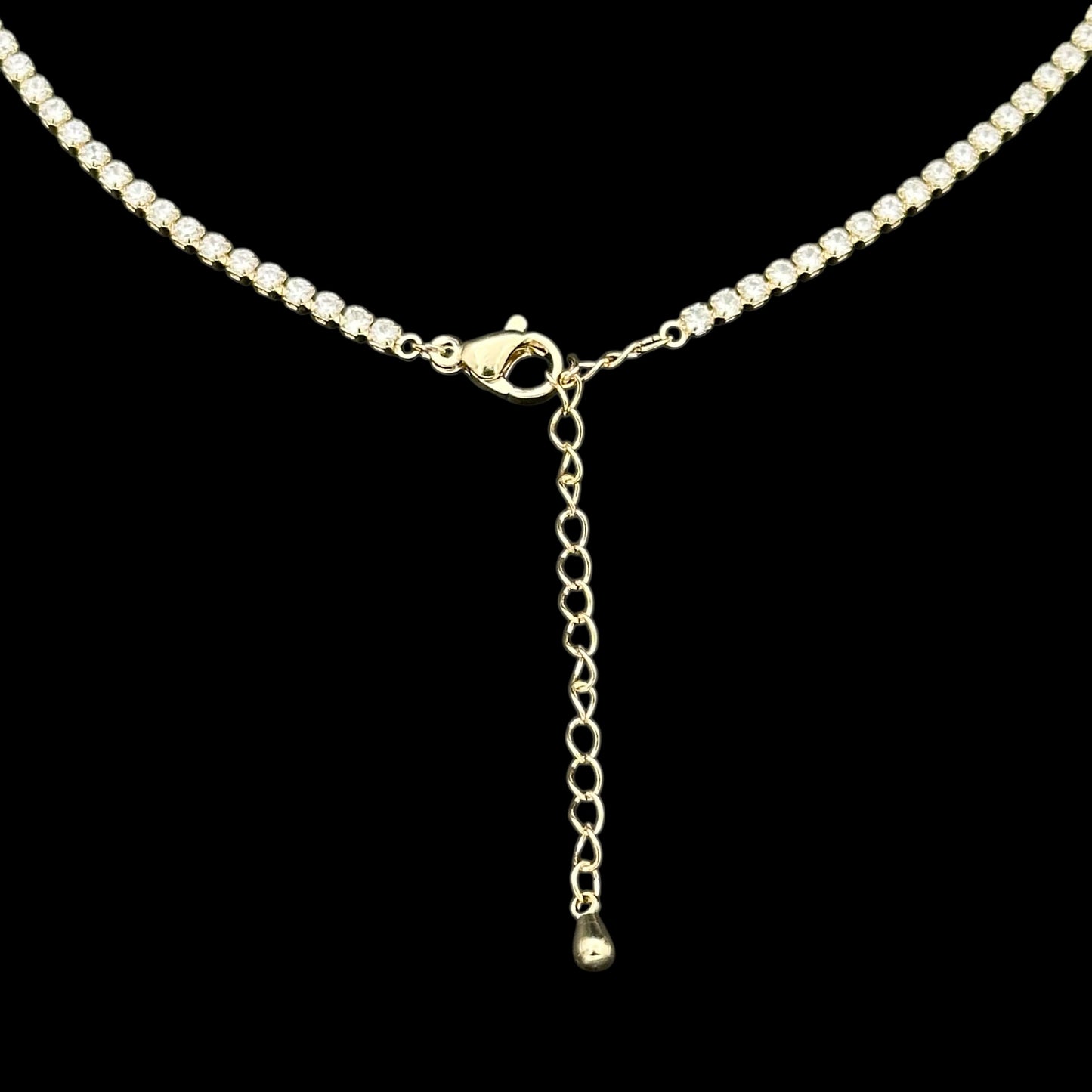 Colier Tennis Angel Wings Placat cu Aur 18K