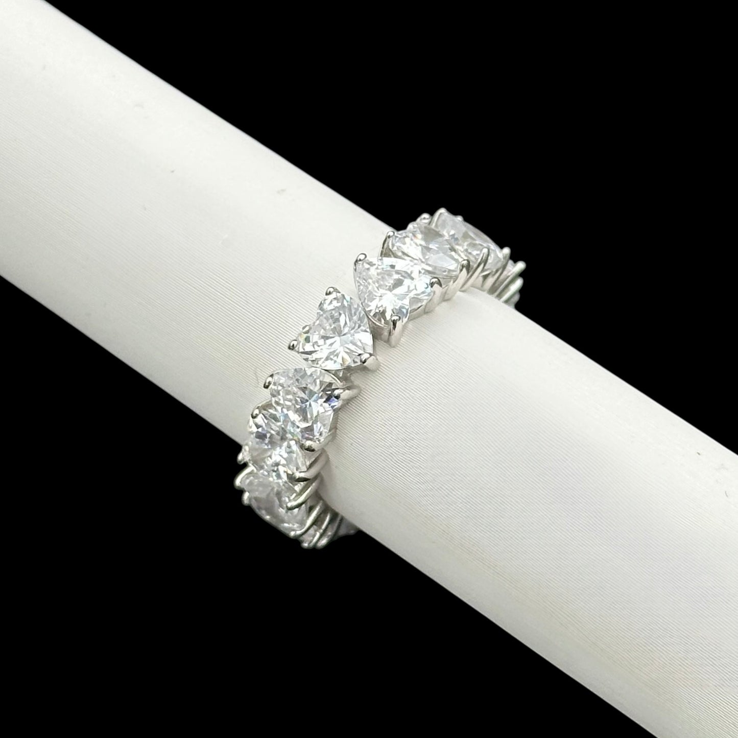 Inel Tennis Hearts Argint