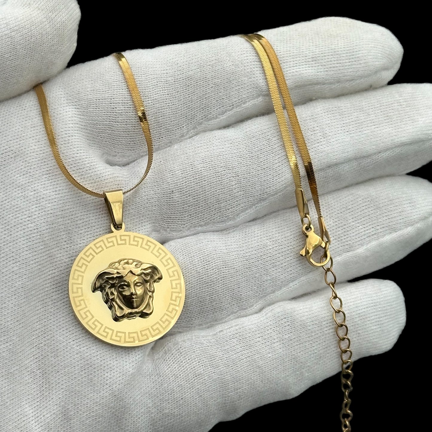 Colier Medusa Placat cu Aur 18K