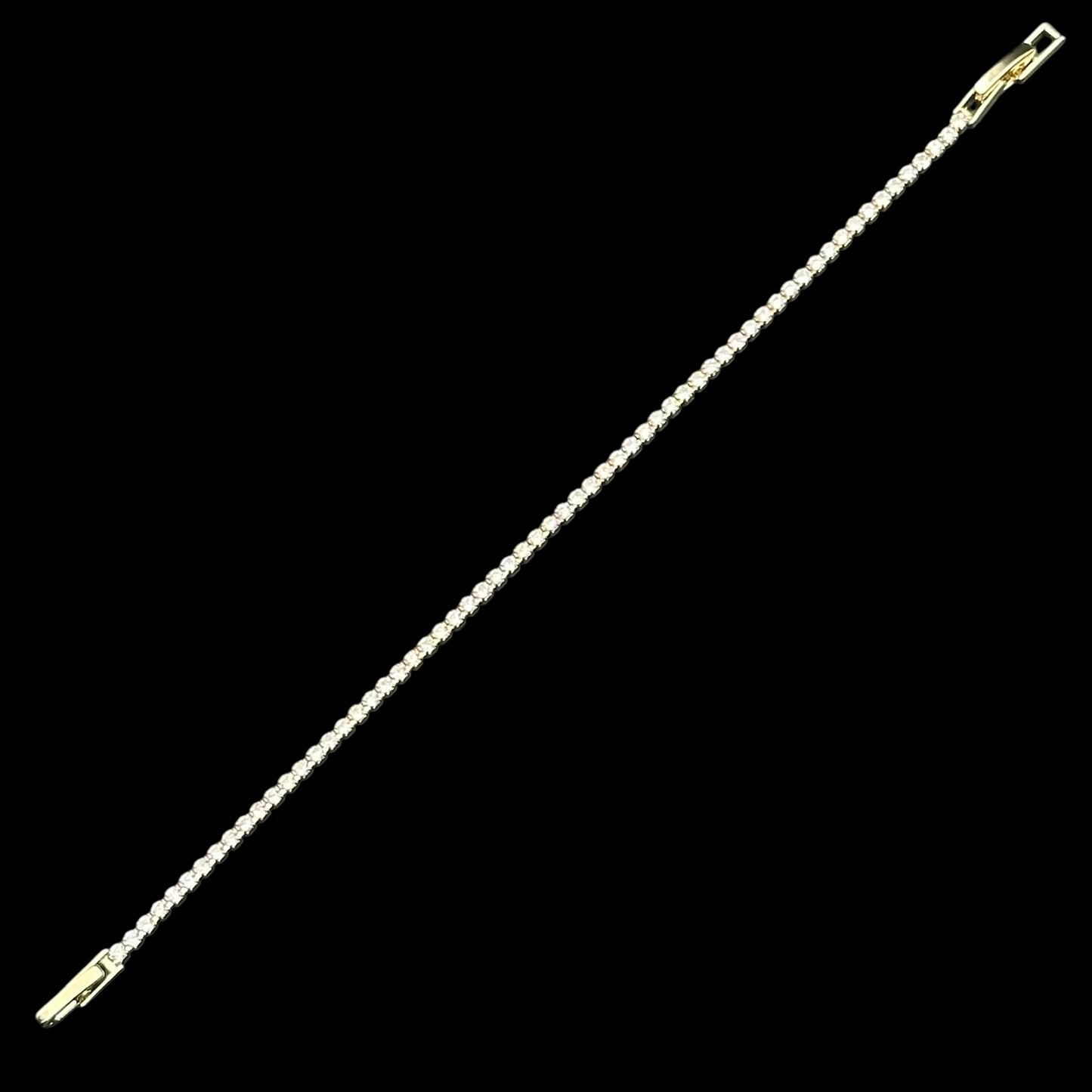 Brățară Tennis 2mm Placată cu Aur 18K