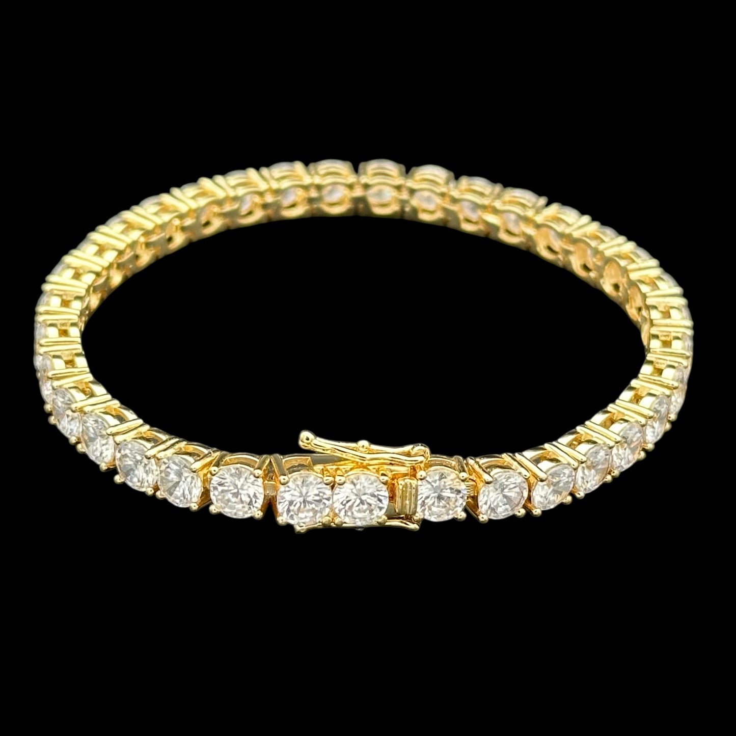 Brățară Tennis 5mm Placată cu Aur 18K