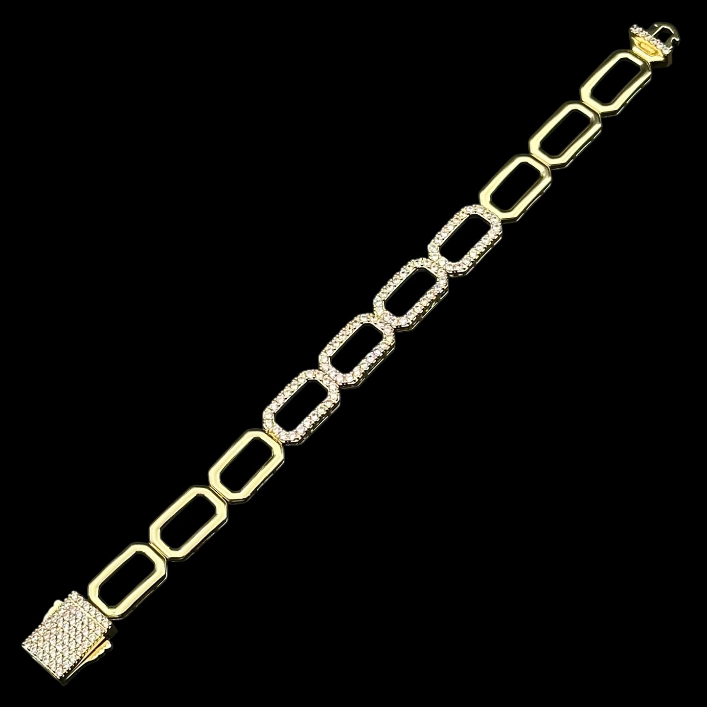 Brățară Cuban Brilliance Placată cu Aur 18K