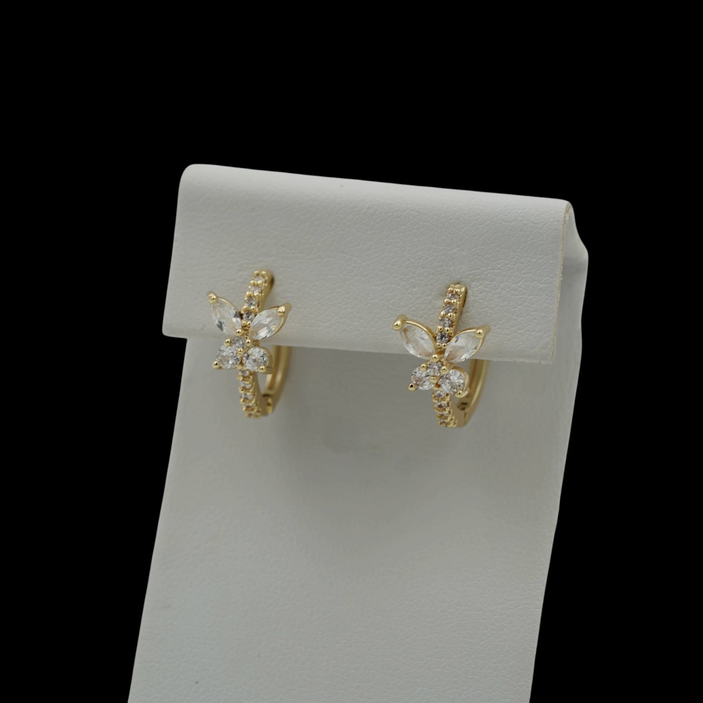 Cercei Mini Butterfly Placati cu Aur 18K