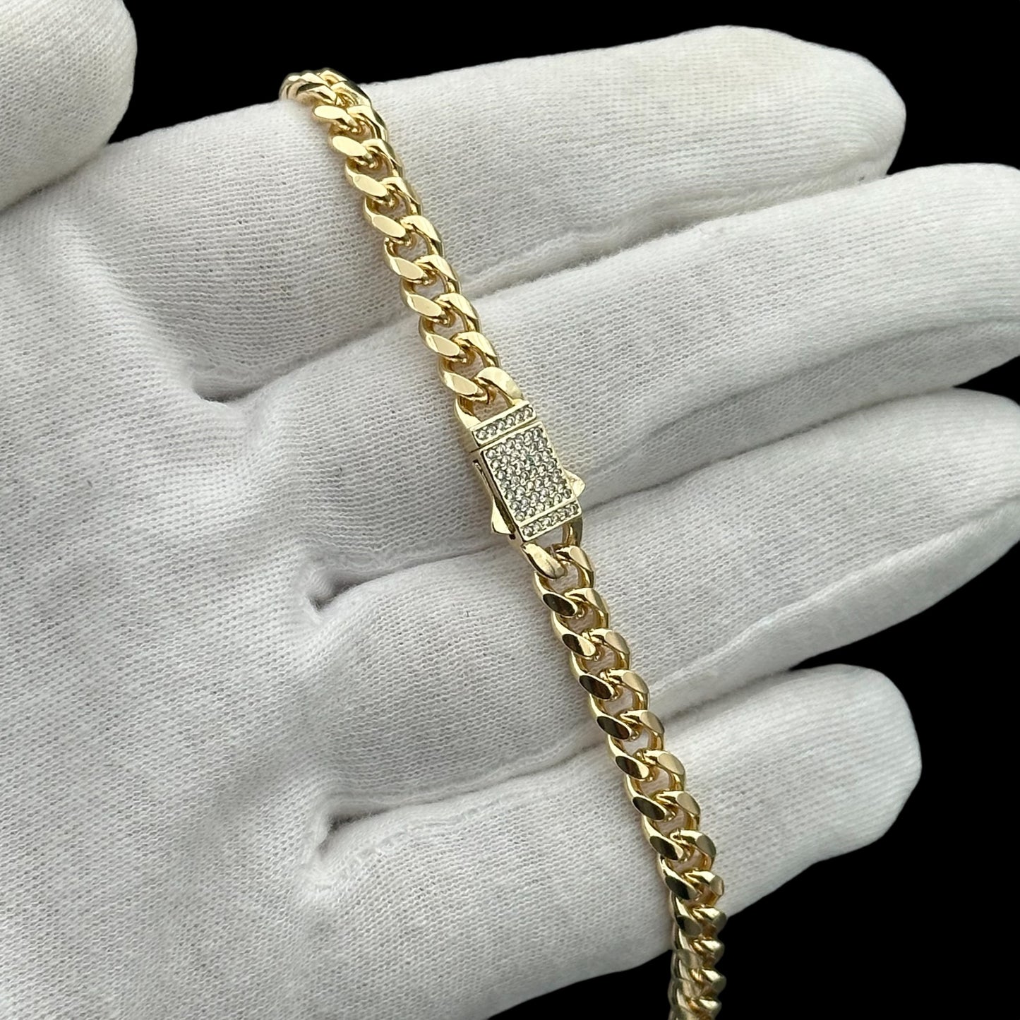 Colier Cuban 6mm Placat cu Aur 18K