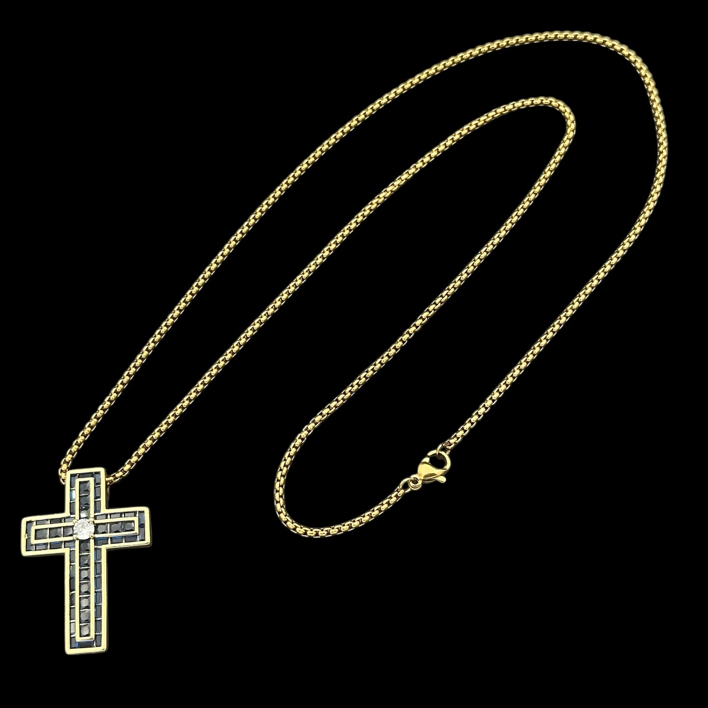 Colier Blue Stone INOX