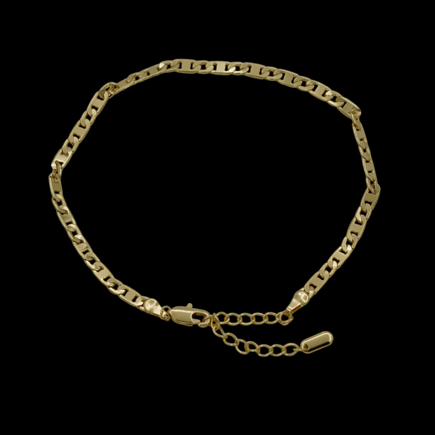 Bratara de picior Linked Placata cu Aur 18K