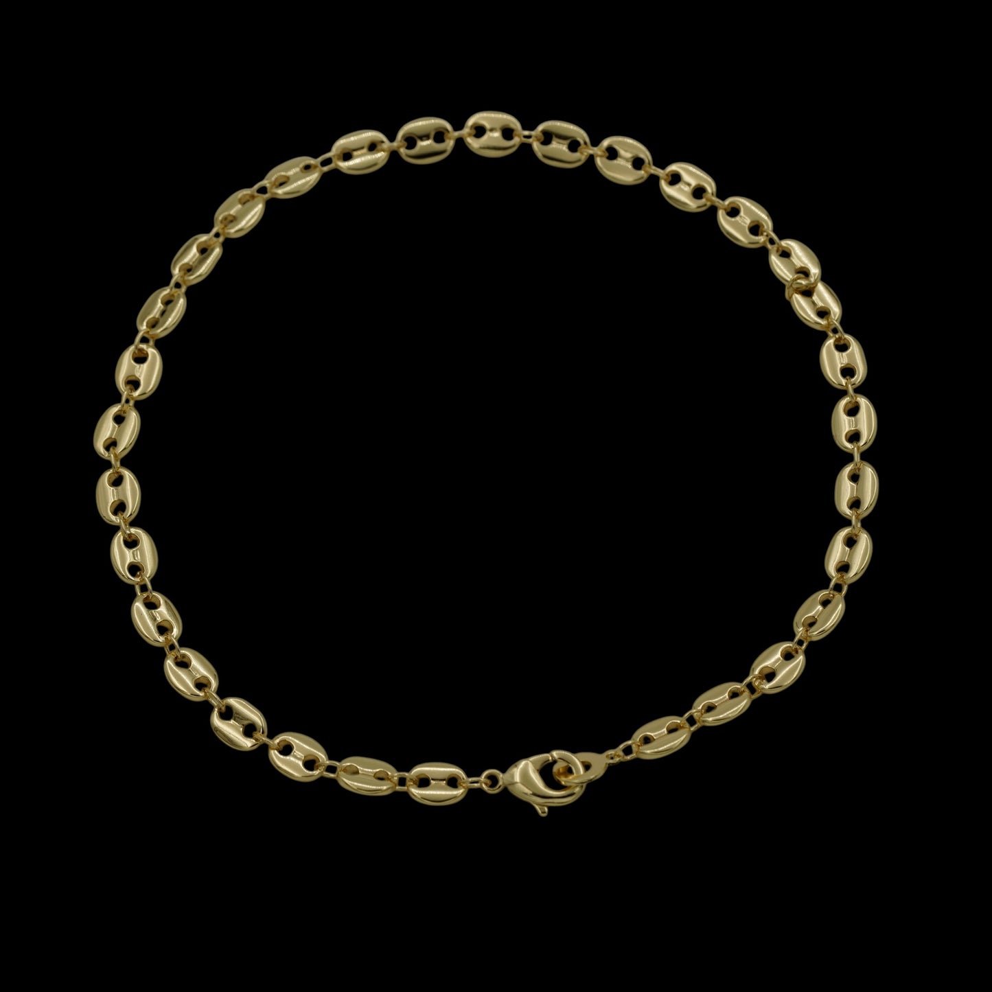 Bratara de picior Coffee Placata cu Aur 18K
