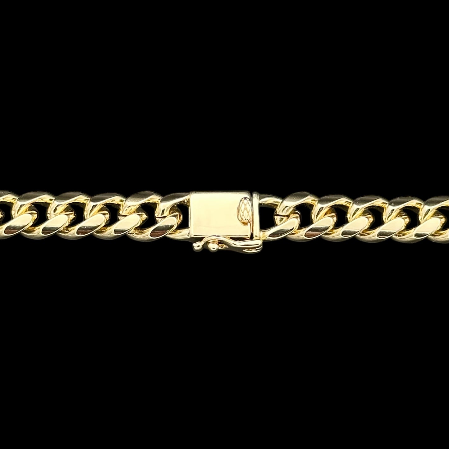 Colier Cuban 8mm Placat cu Aur 18K