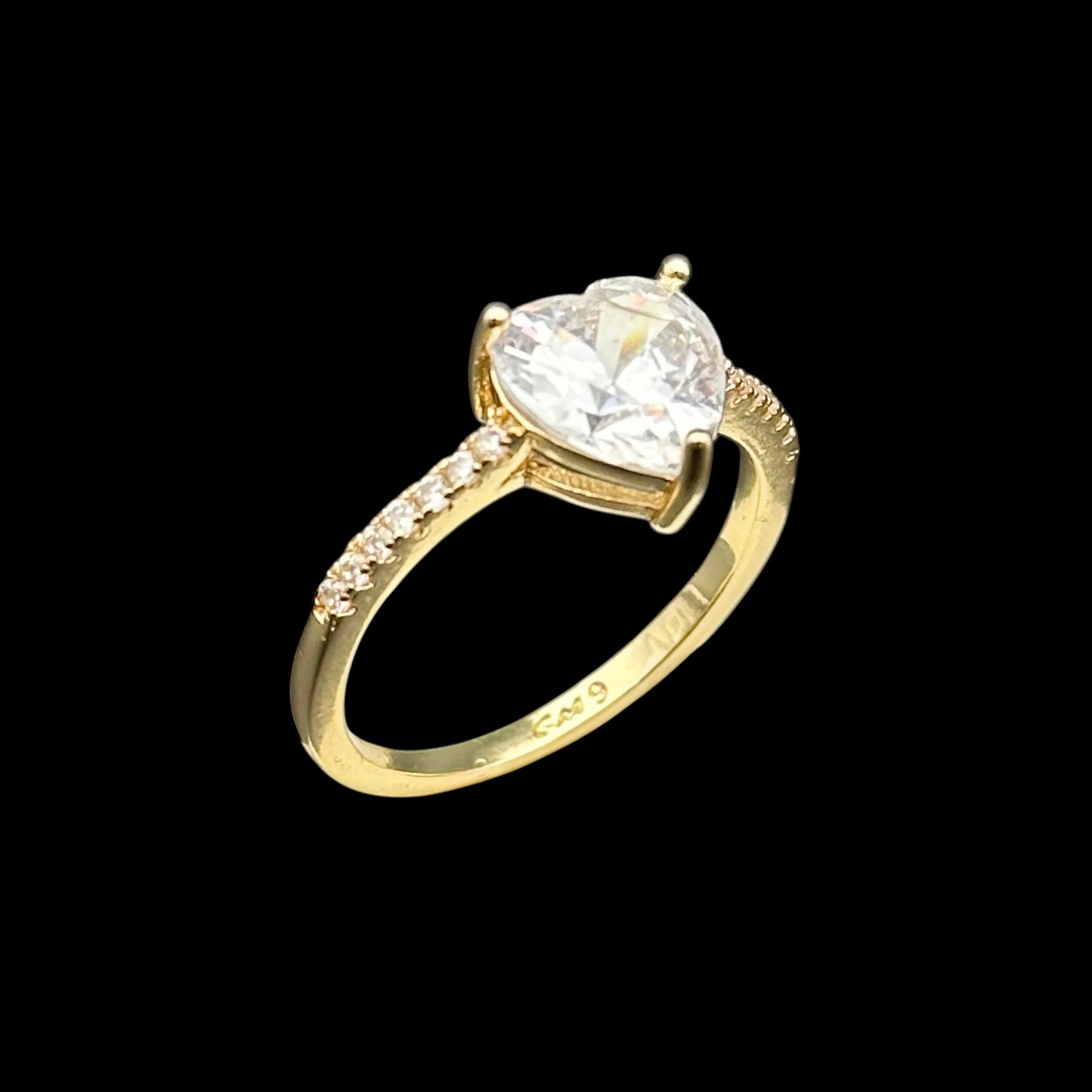 Inel Heart Placat cu Aur 18K