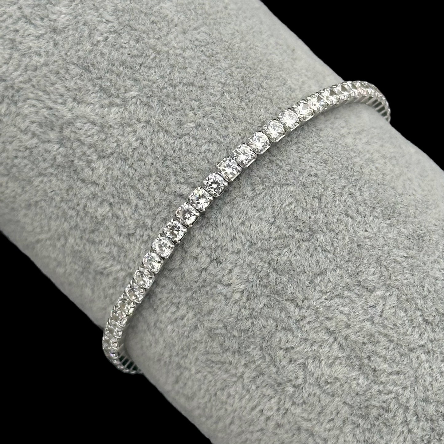 Bratara Tennis Elastic Argint