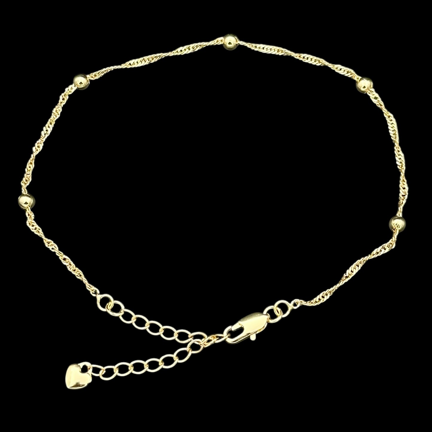 Brățară de picior Rope Placată cu Aur 18K