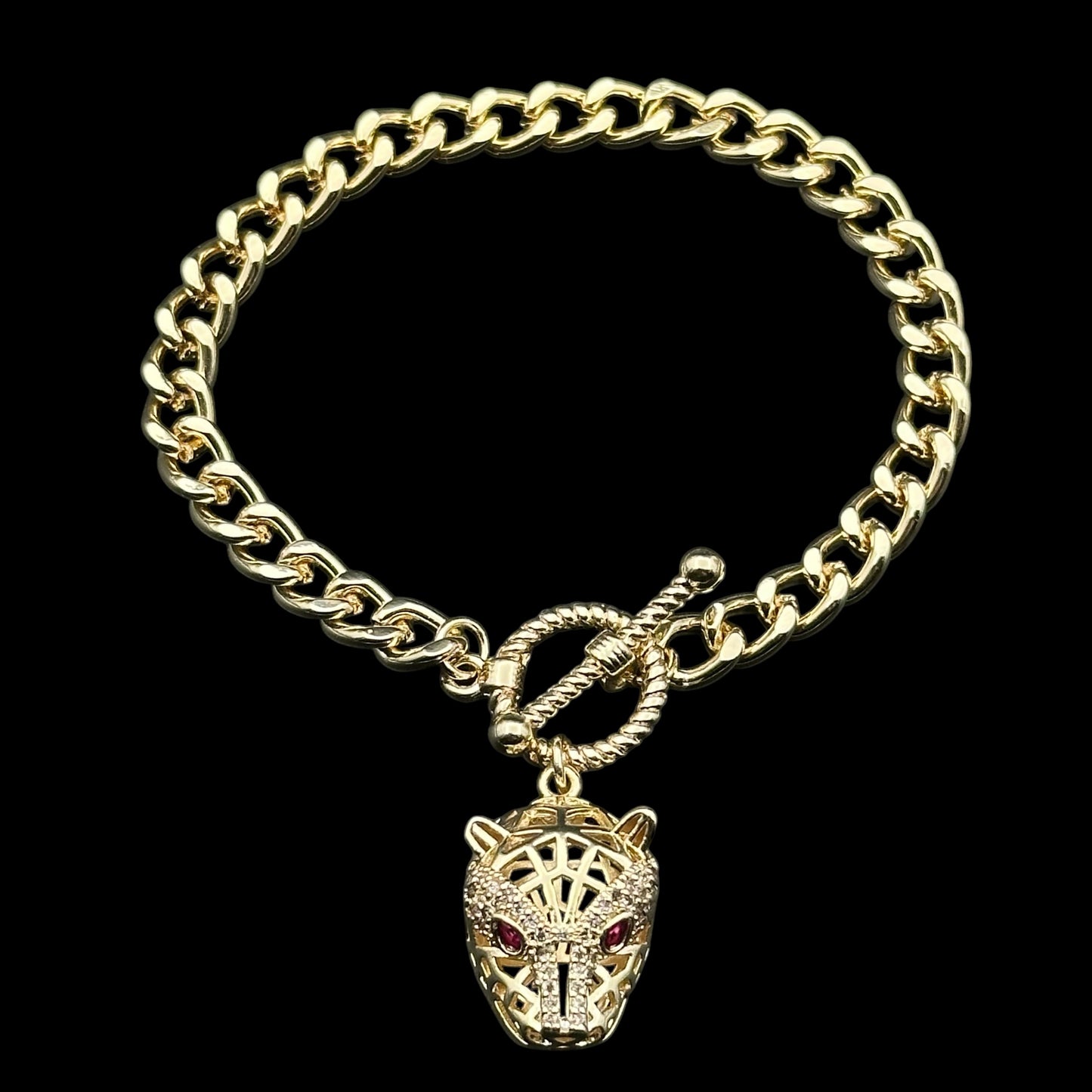Brățară Panthera Placată cu Aur 18K